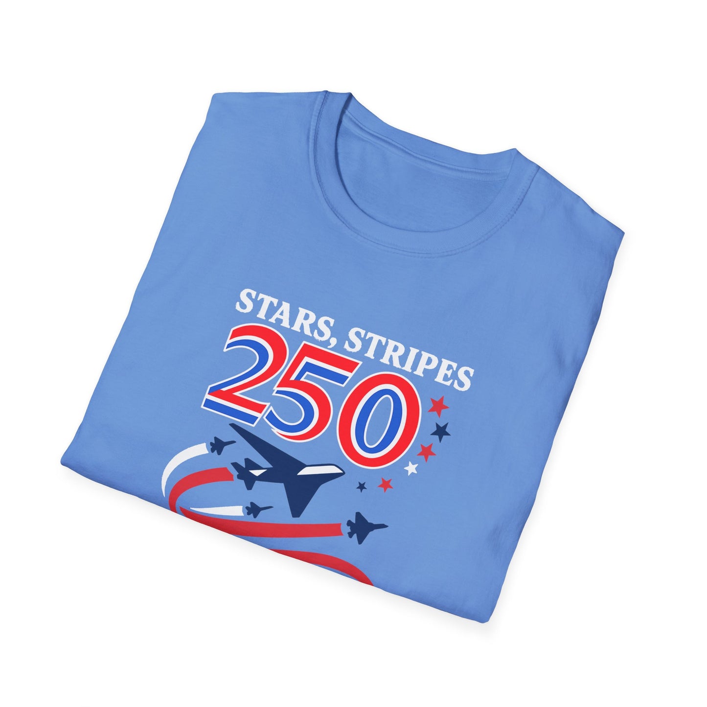 Patriotic Anniversary T-Shirt, Fourth of July shirt, Stars and Stripes tee, 250 Years Strong shirt, USA celebration apparel
