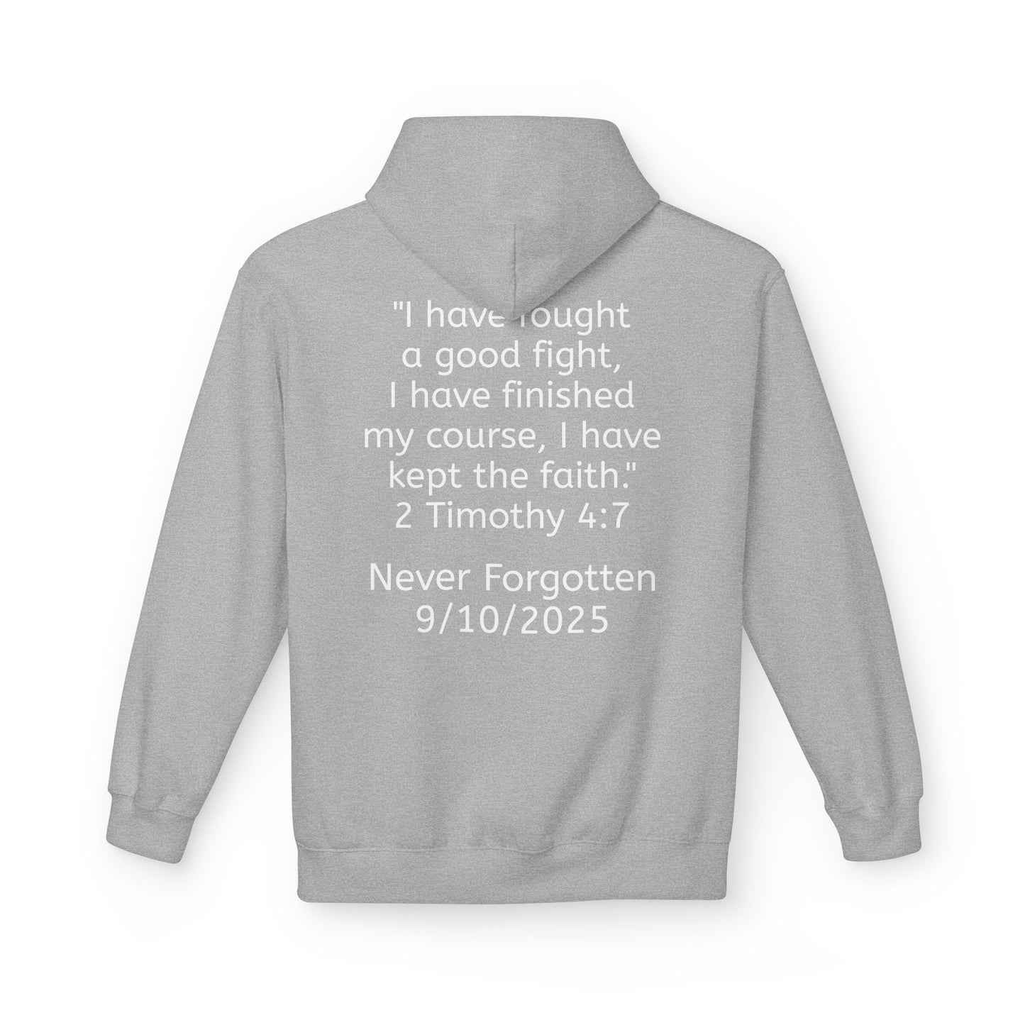 Patriotic Faith Hoodie, Unisex Inspirational Sweatshirt, Tribute Gift, Freedom Apparel, Motivational Hoodie