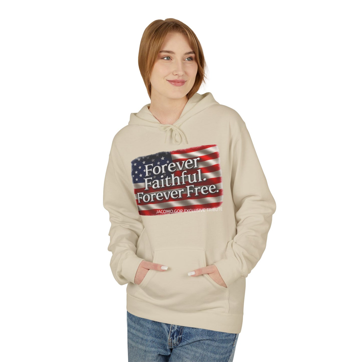 Patriotic Faith Hoodie, Unisex Inspirational Sweatshirt, Tribute Gift, Freedom Apparel, Motivational Hoodie
