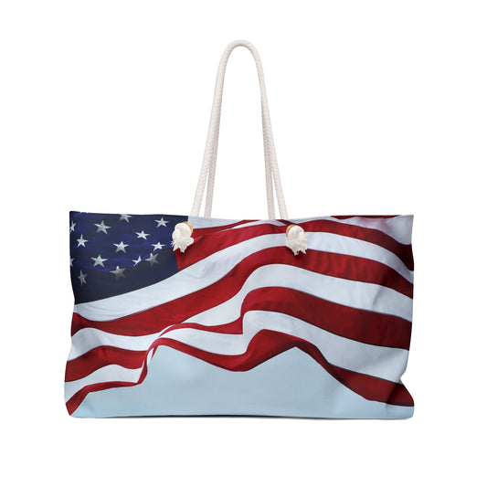 America 250 Weekender Bag | Patriotic Travel Tote | Ideal for July 4th, Memorial Day, Weekend Getaways, Vacation, Gifts