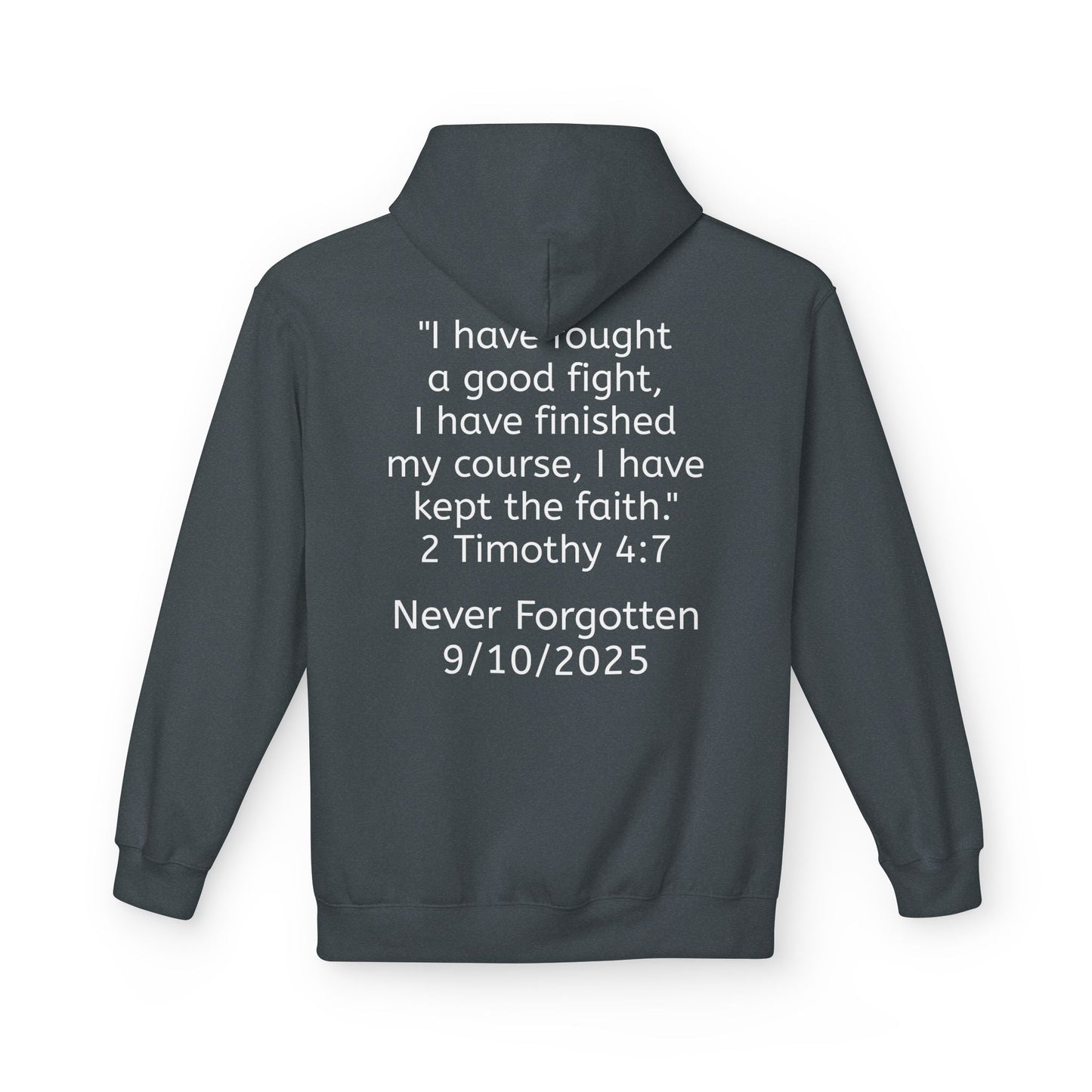 Patriotic Faith Hoodie, Unisex Inspirational Sweatshirt, Tribute Gift, Freedom Apparel, Motivational Hoodie