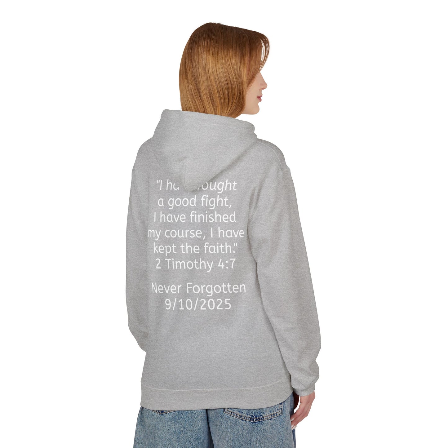 Patriotic Faith Hoodie, Unisex Inspirational Sweatshirt, Tribute Gift, Freedom Apparel, Motivational Hoodie