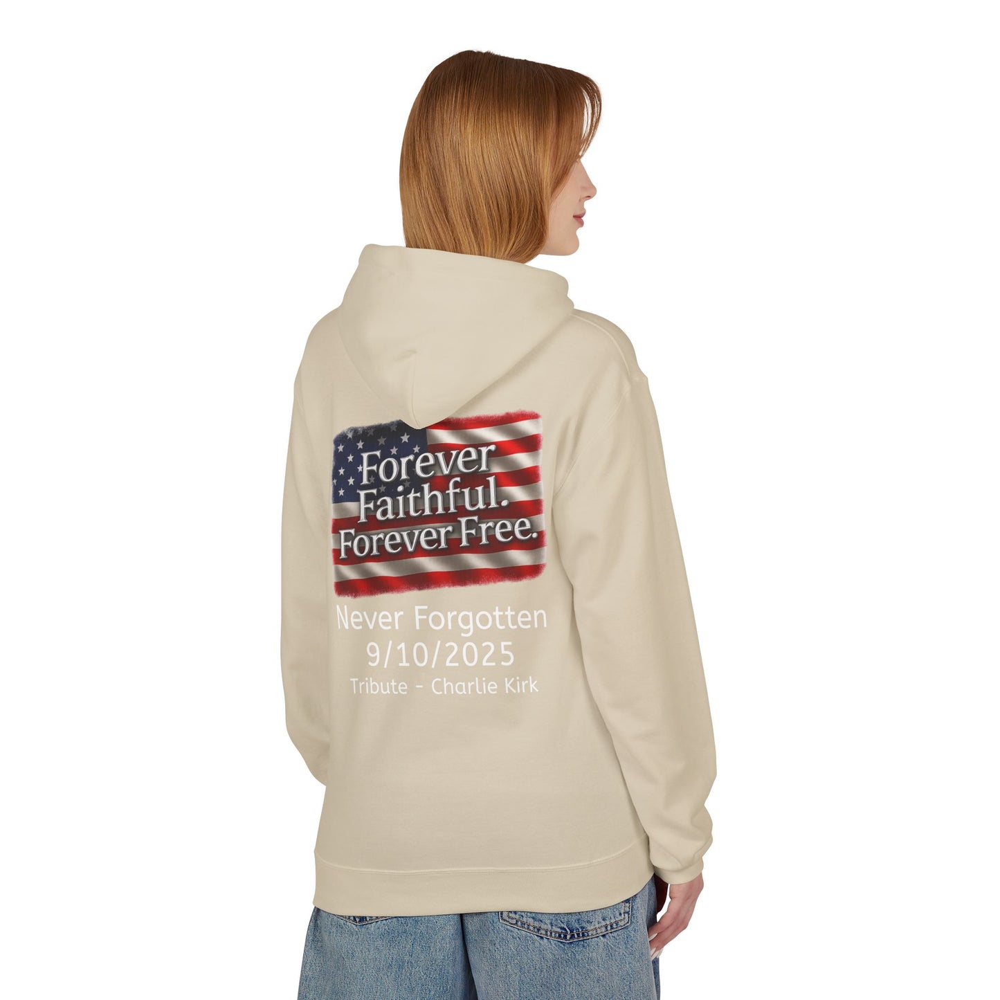 FREEDOM Patriotic Faith Hoodie, Unisex Inspirational Sweatshirt, Tribute Gift, Freedom Apparel, Motivational Hoodie