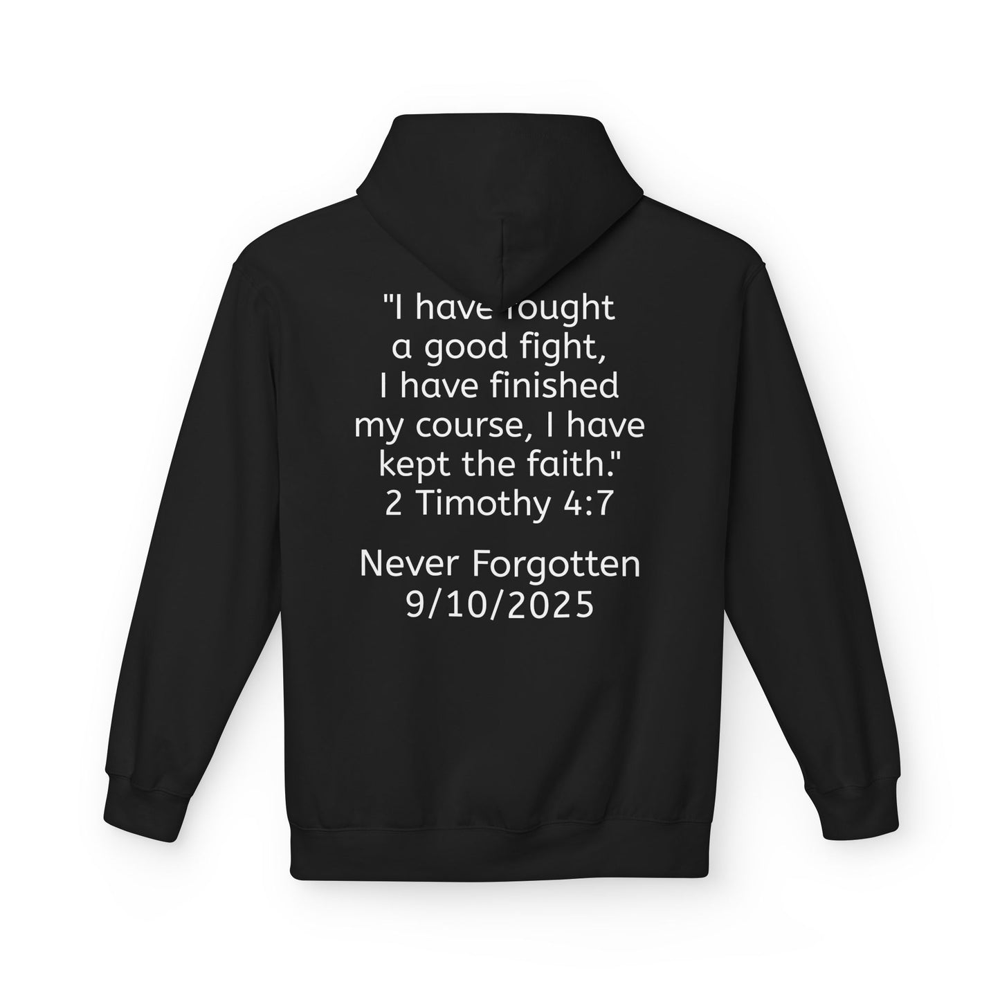 Patriotic Faith Hoodie, Unisex Inspirational Sweatshirt, Tribute Gift, Freedom Apparel, Motivational Hoodie