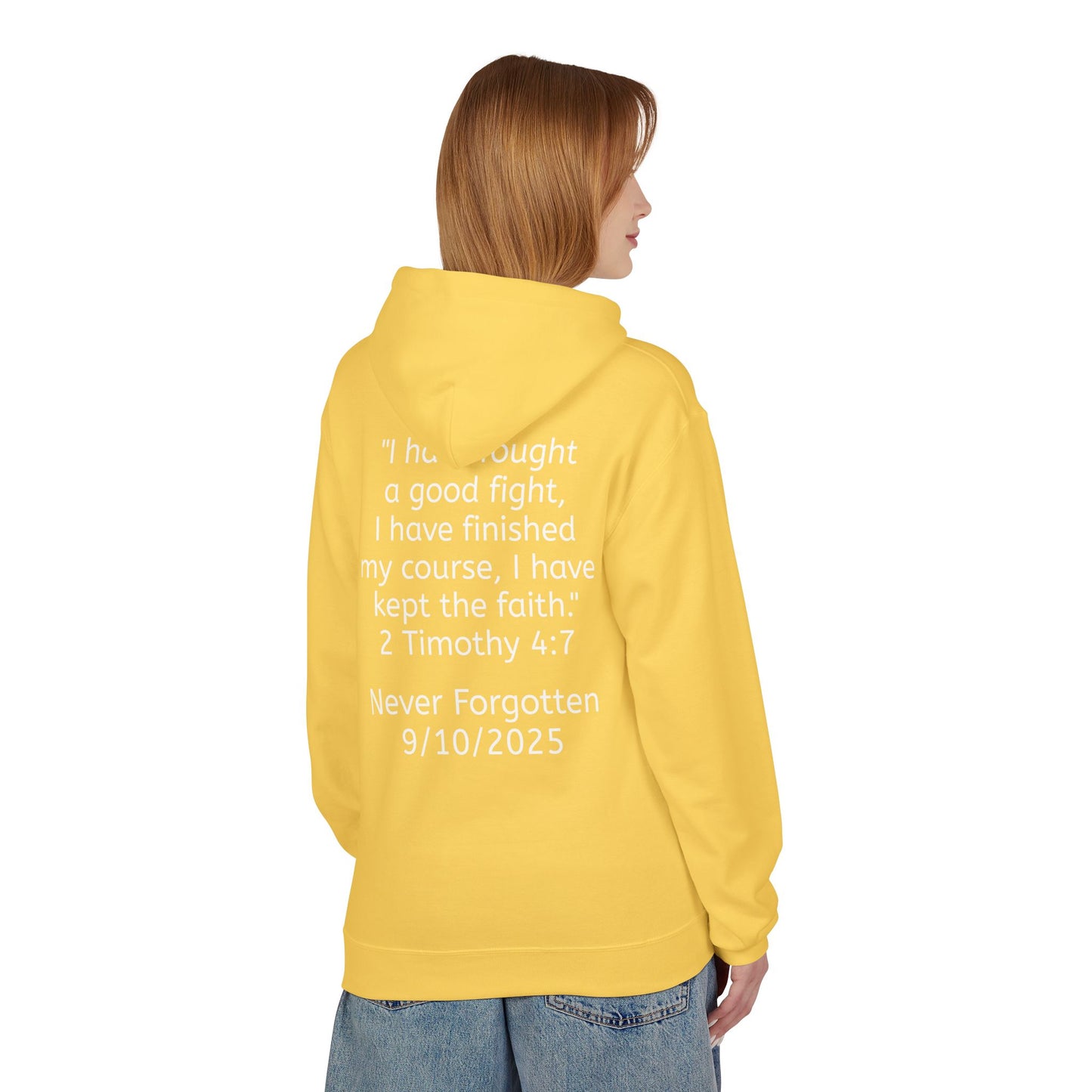 Patriotic Faith Hoodie, Unisex Inspirational Sweatshirt, Tribute Gift, Freedom Apparel, Motivational Hoodie
