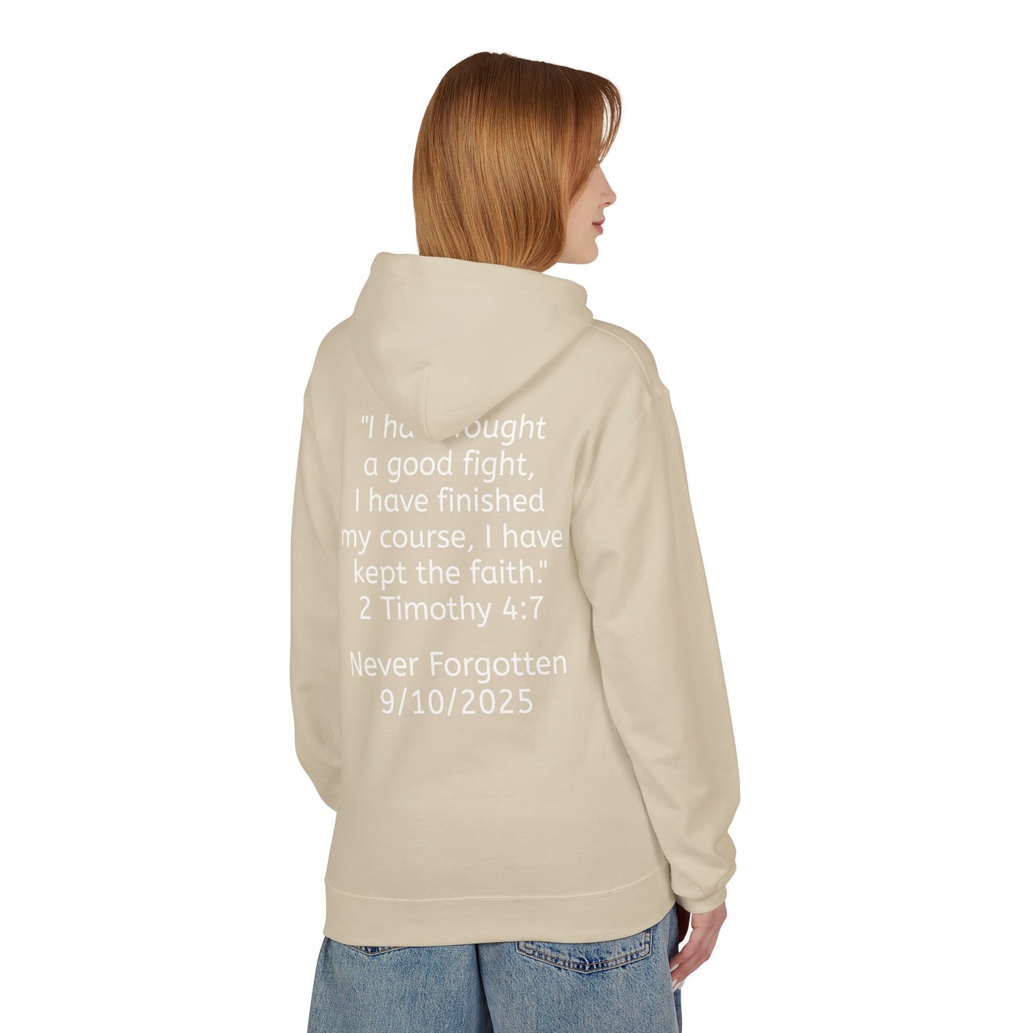 Patriotic Faith Hoodie, Unisex Inspirational Sweatshirt, Tribute Gift, Freedom Apparel, Motivational Hoodie