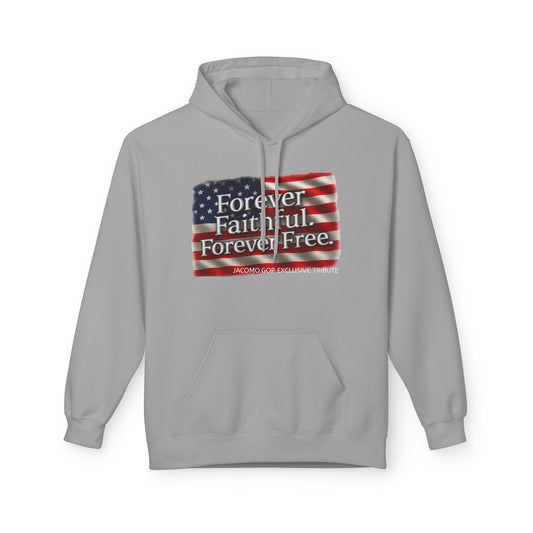Patriotic Faith Hoodie, Unisex Inspirational Sweatshirt, Tribute Gift, Freedom Apparel, Motivational Hoodie