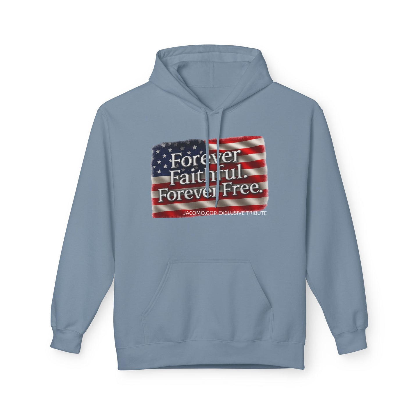 Patriotic Faith Hoodie, Unisex Inspirational Sweatshirt, Tribute Gift, Freedom Apparel, Motivational Hoodie