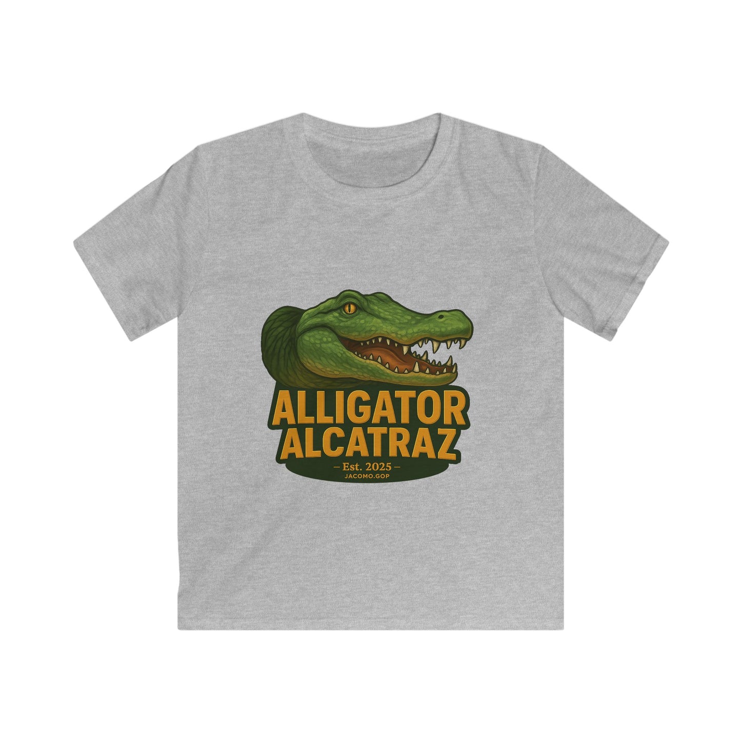 3D Alcatraz 12 Kids/Youth Softstyle Tee, Fun Graphic T-Shirt, Boys and Girls Casual Wear, Birthday Gift, Adventure Tee, Playful Kids Apparel