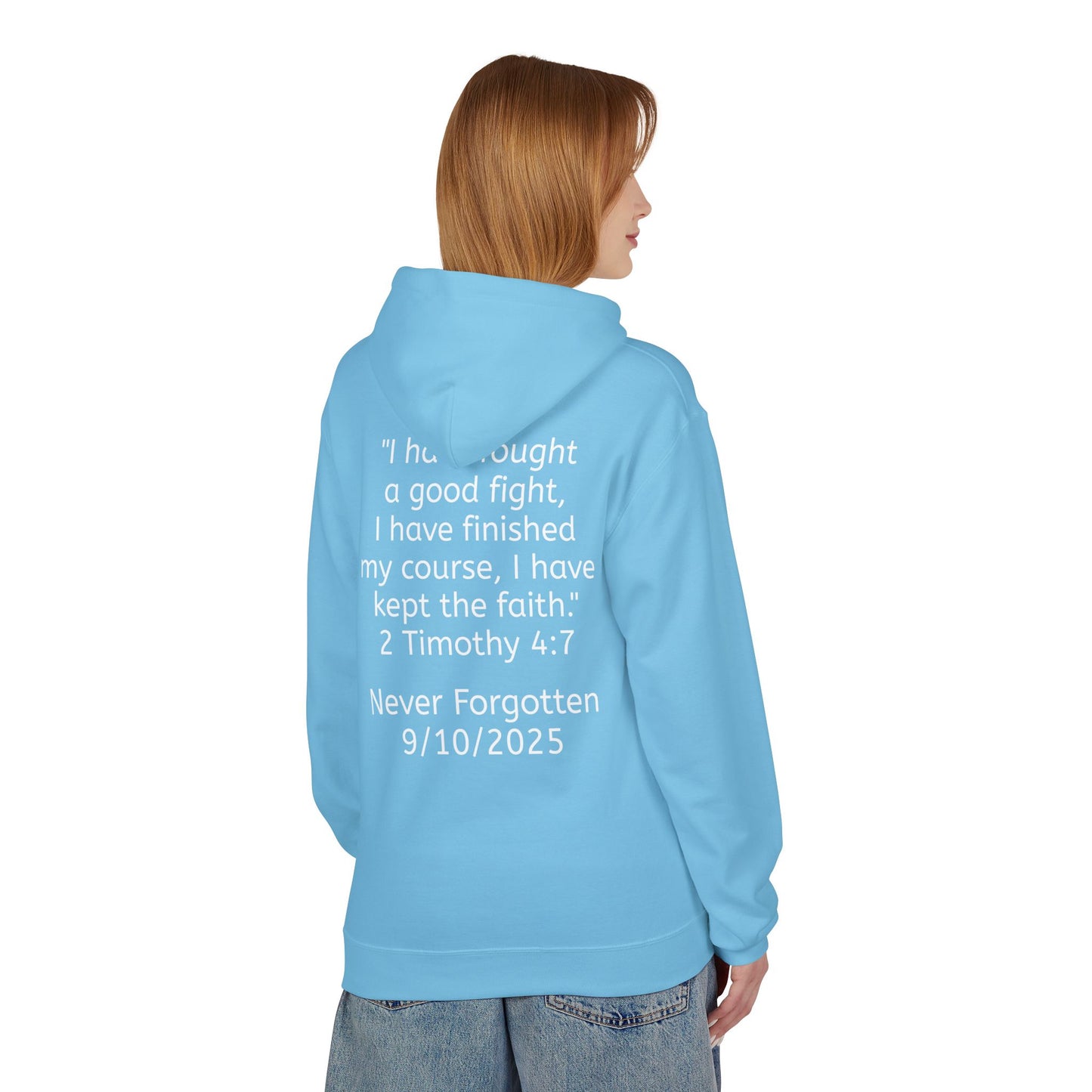 Patriotic Faith Hoodie, Unisex Inspirational Sweatshirt, Tribute Gift, Freedom Apparel, Motivational Hoodie