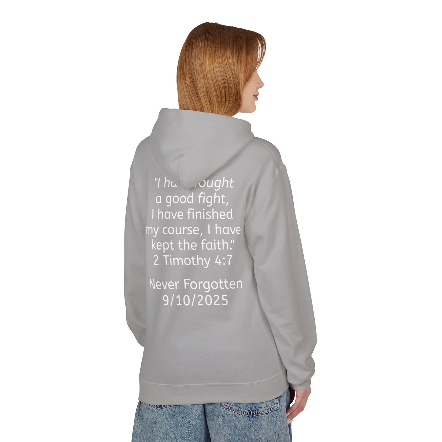Patriotic Faith Hoodie, Unisex Inspirational Sweatshirt, Tribute Gift, Freedom Apparel, Motivational Hoodie