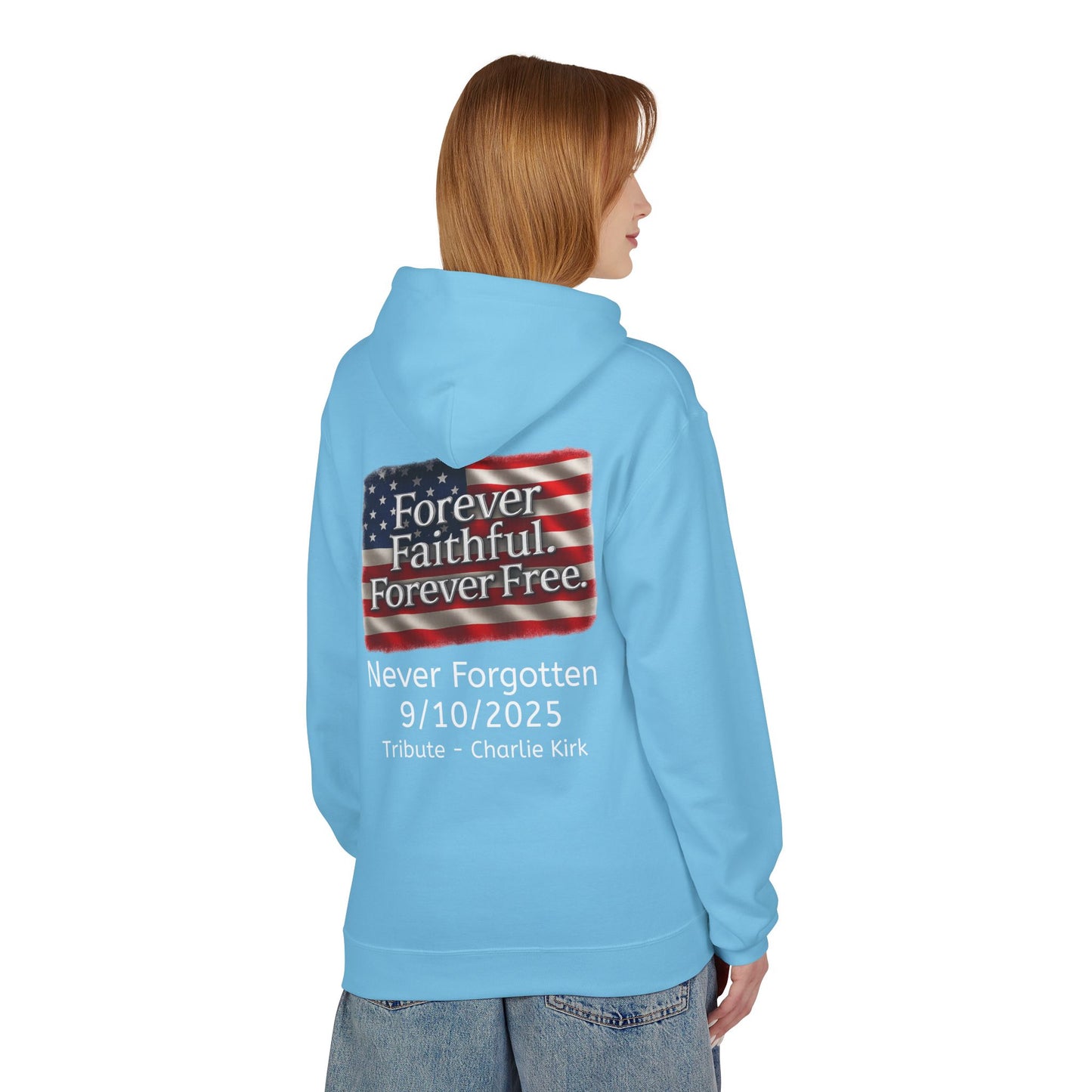FREEDOM Patriotic Faith Hoodie, Unisex Inspirational Sweatshirt, Tribute Gift, Freedom Apparel, Motivational Hoodie
