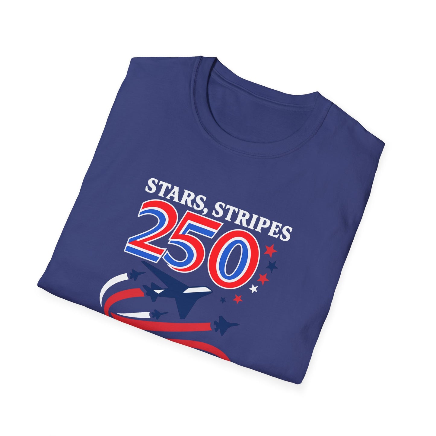Patriotic Anniversary T-Shirt, Fourth of July shirt, Stars and Stripes tee, 250 Years Strong shirt, USA celebration apparel