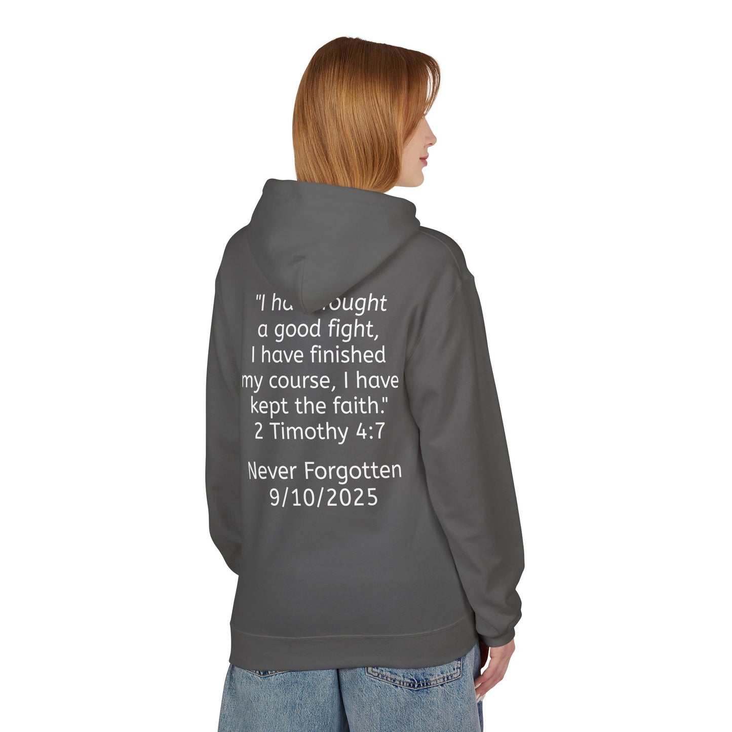 Patriotic Faith Hoodie, Unisex Inspirational Sweatshirt, Tribute Gift, Freedom Apparel, Motivational Hoodie