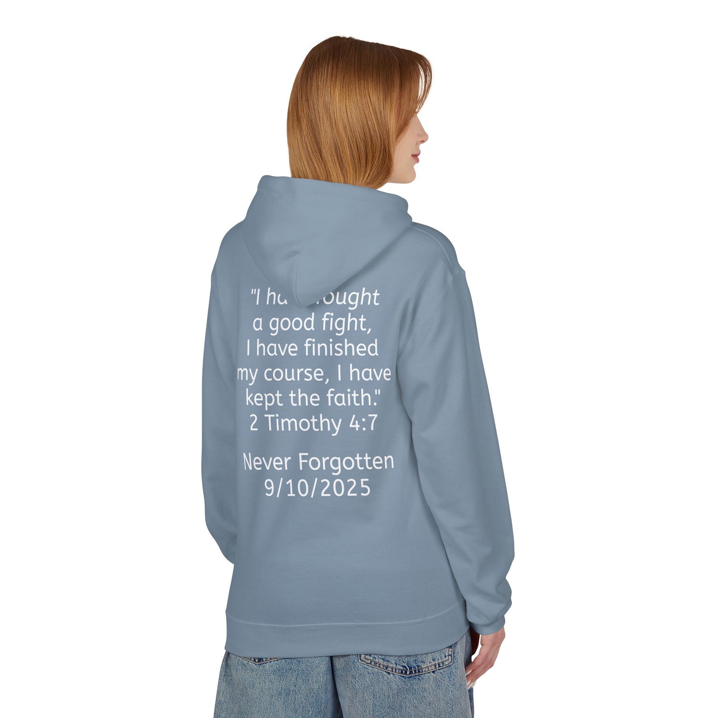 Patriotic Faith Hoodie, Unisex Inspirational Sweatshirt, Tribute Gift, Freedom Apparel, Motivational Hoodie