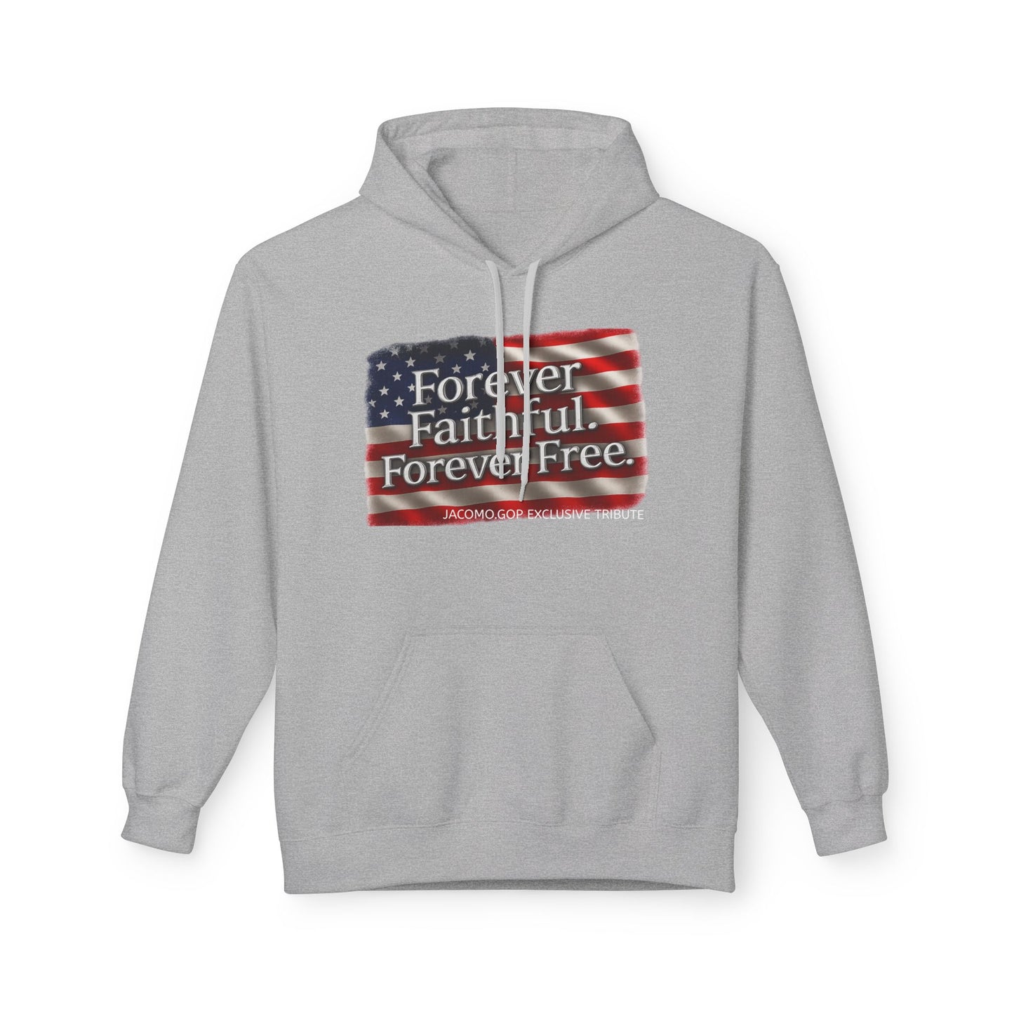 Patriotic Faith Hoodie, Unisex Inspirational Sweatshirt, Tribute Gift, Freedom Apparel, Motivational Hoodie