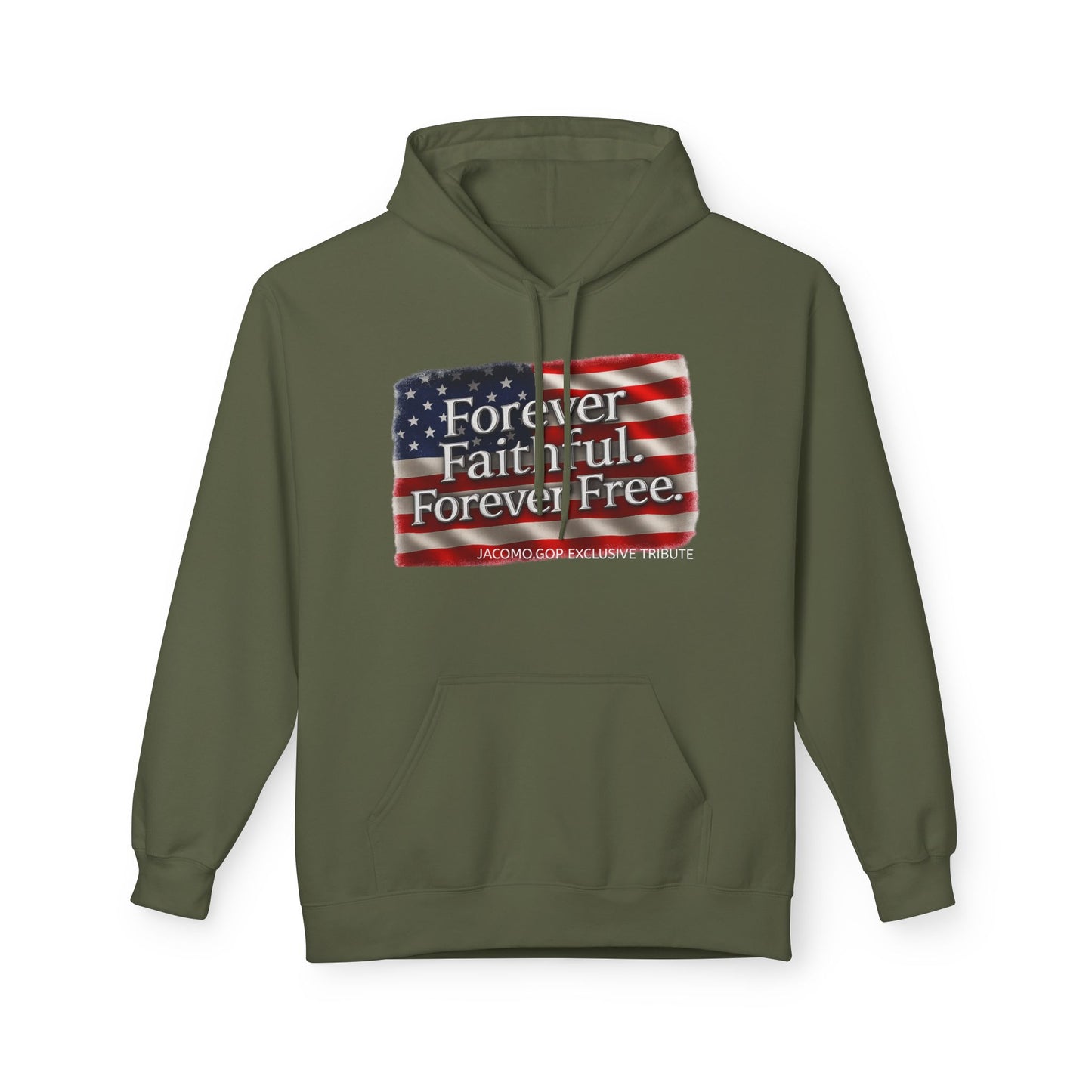 Patriotic Faith Hoodie, Unisex Inspirational Sweatshirt, Tribute Gift, Freedom Apparel, Motivational Hoodie