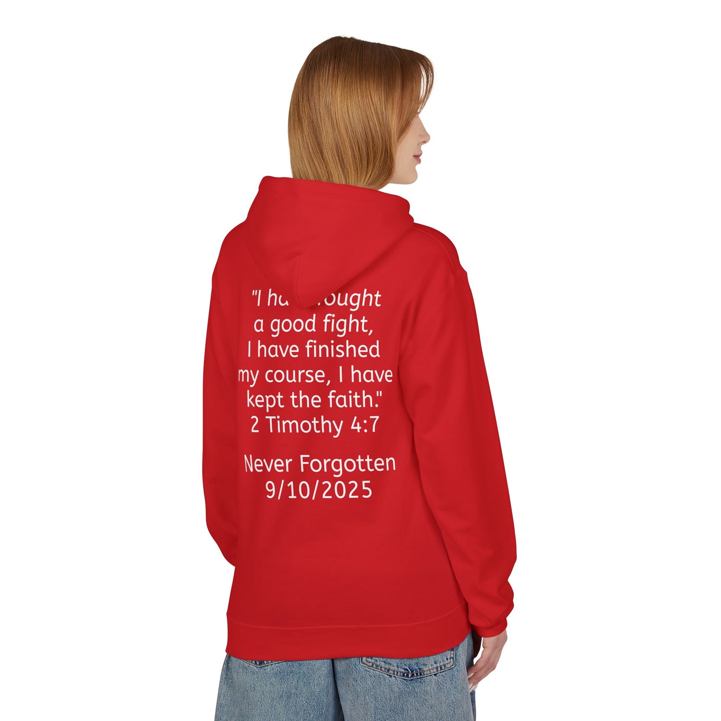 Patriotic Faith Hoodie, Unisex Inspirational Sweatshirt, Tribute Gift, Freedom Apparel, Motivational Hoodie