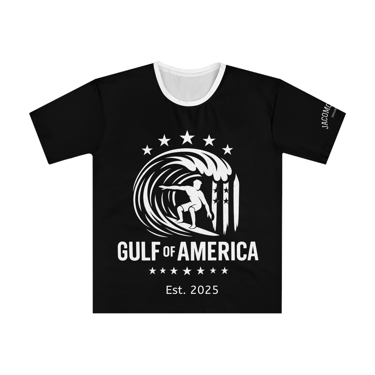Surf-Inspired Men's Loose T-Shirt, Beachwear, Summer Style, Casual Tee, Gift for Surfers, Gulf of America
