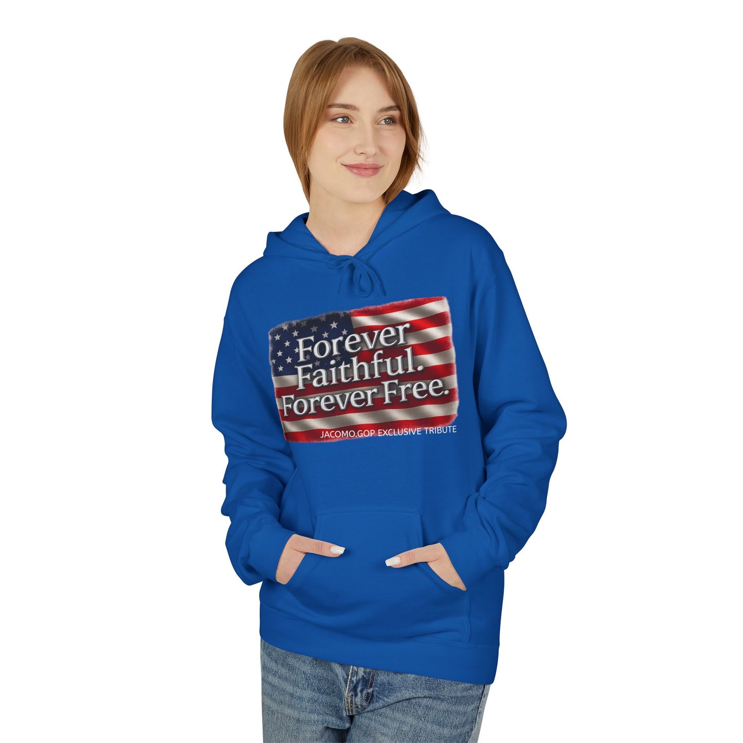 Patriotic Faith Hoodie, Unisex Inspirational Sweatshirt, Tribute Gift, Freedom Apparel, Motivational Hoodie