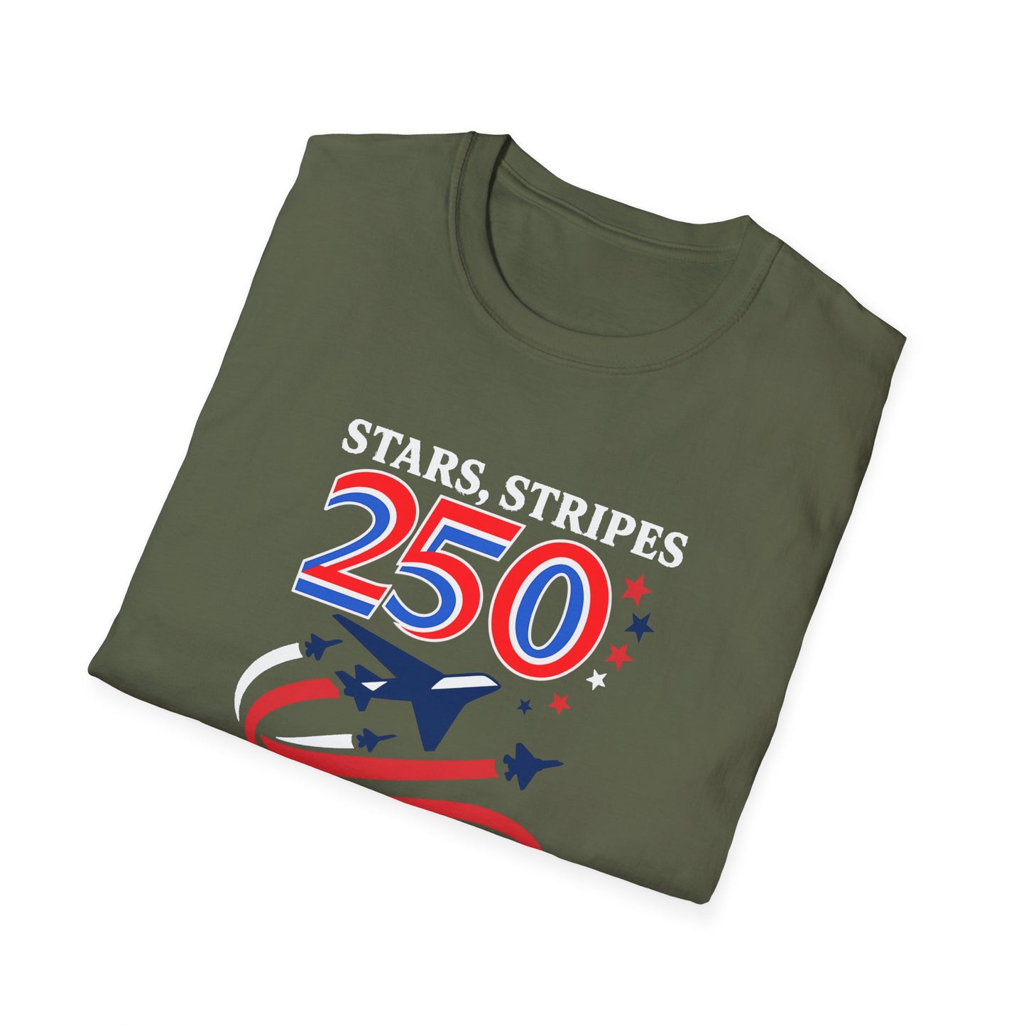 Patriotic Anniversary T-Shirt, Fourth of July shirt, Stars and Stripes tee, 250 Years Strong shirt, USA celebration apparel