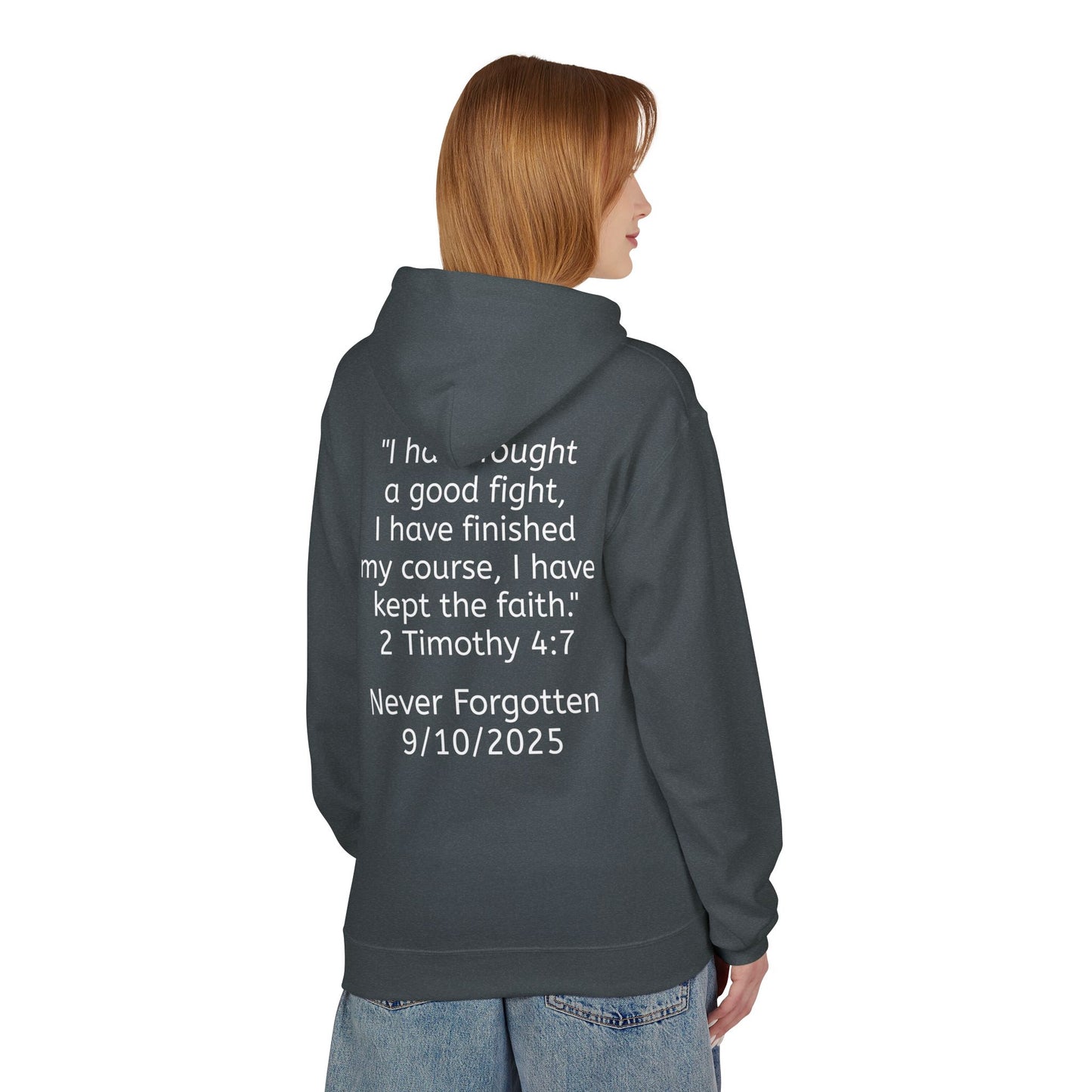 Patriotic Faith Hoodie, Unisex Inspirational Sweatshirt, Tribute Gift, Freedom Apparel, Motivational Hoodie
