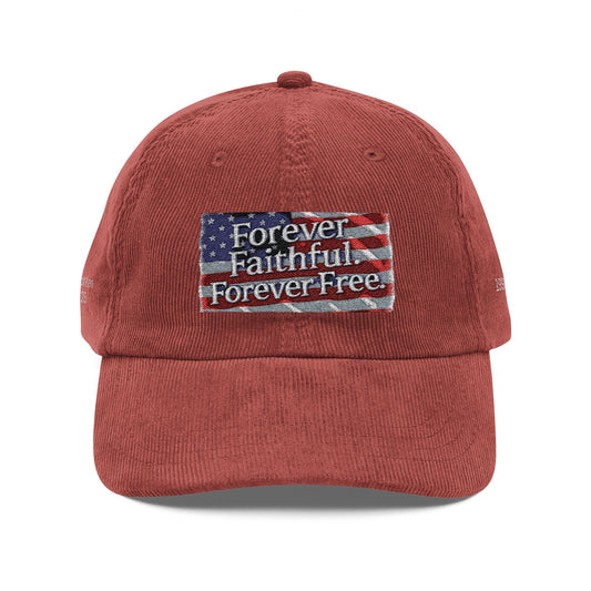 Vintage Corduroy Cap with Embroidery - Casual Style Hat for Everyday Wear, Perfect for Gifts, Outdoor Adventures, and Holidays