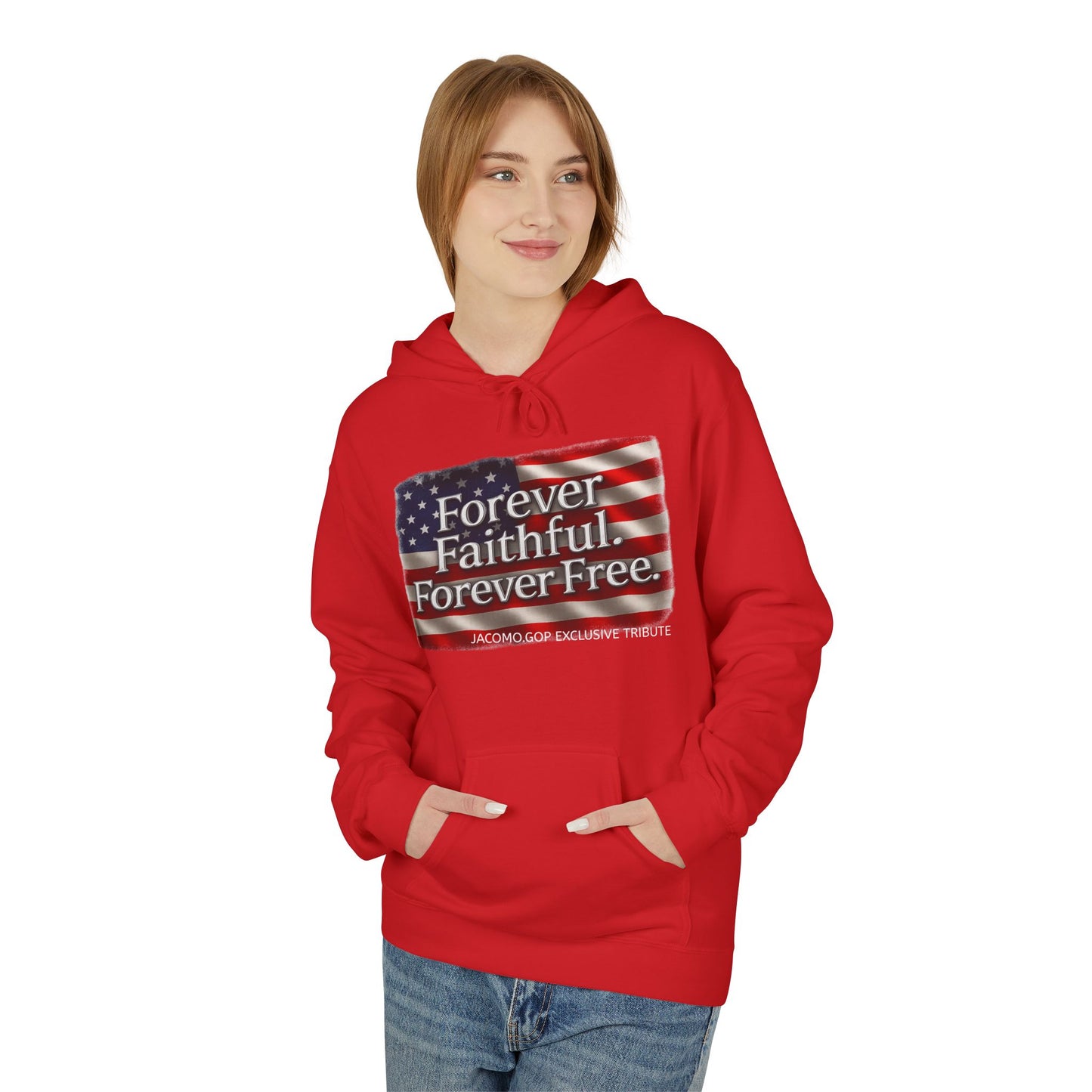 Patriotic Faith Hoodie, Unisex Inspirational Sweatshirt, Tribute Gift, Freedom Apparel, Motivational Hoodie