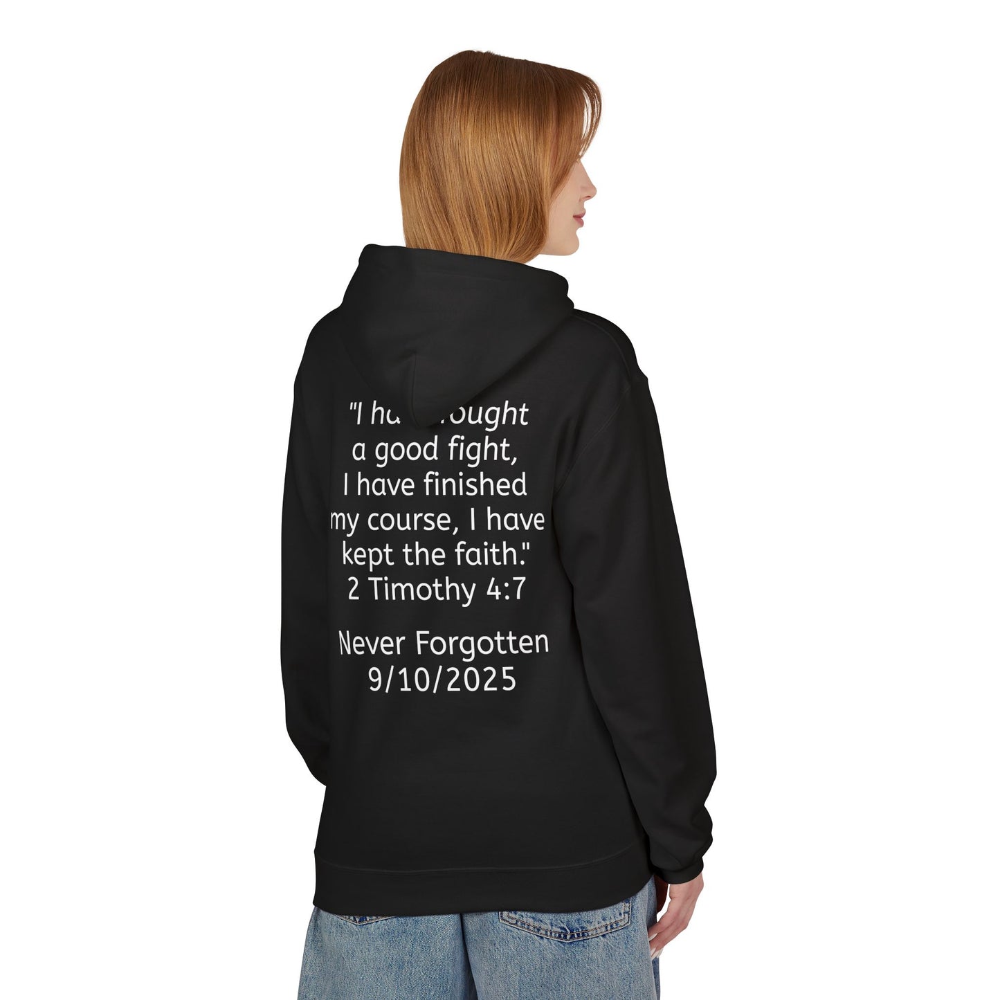 Patriotic Faith Hoodie, Unisex Inspirational Sweatshirt, Tribute Gift, Freedom Apparel, Motivational Hoodie