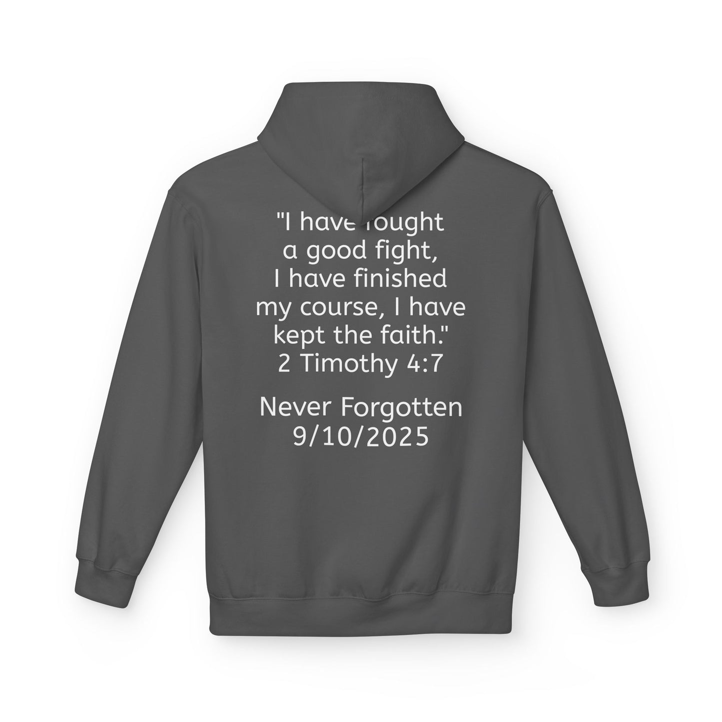 Patriotic Faith Hoodie, Unisex Inspirational Sweatshirt, Tribute Gift, Freedom Apparel, Motivational Hoodie