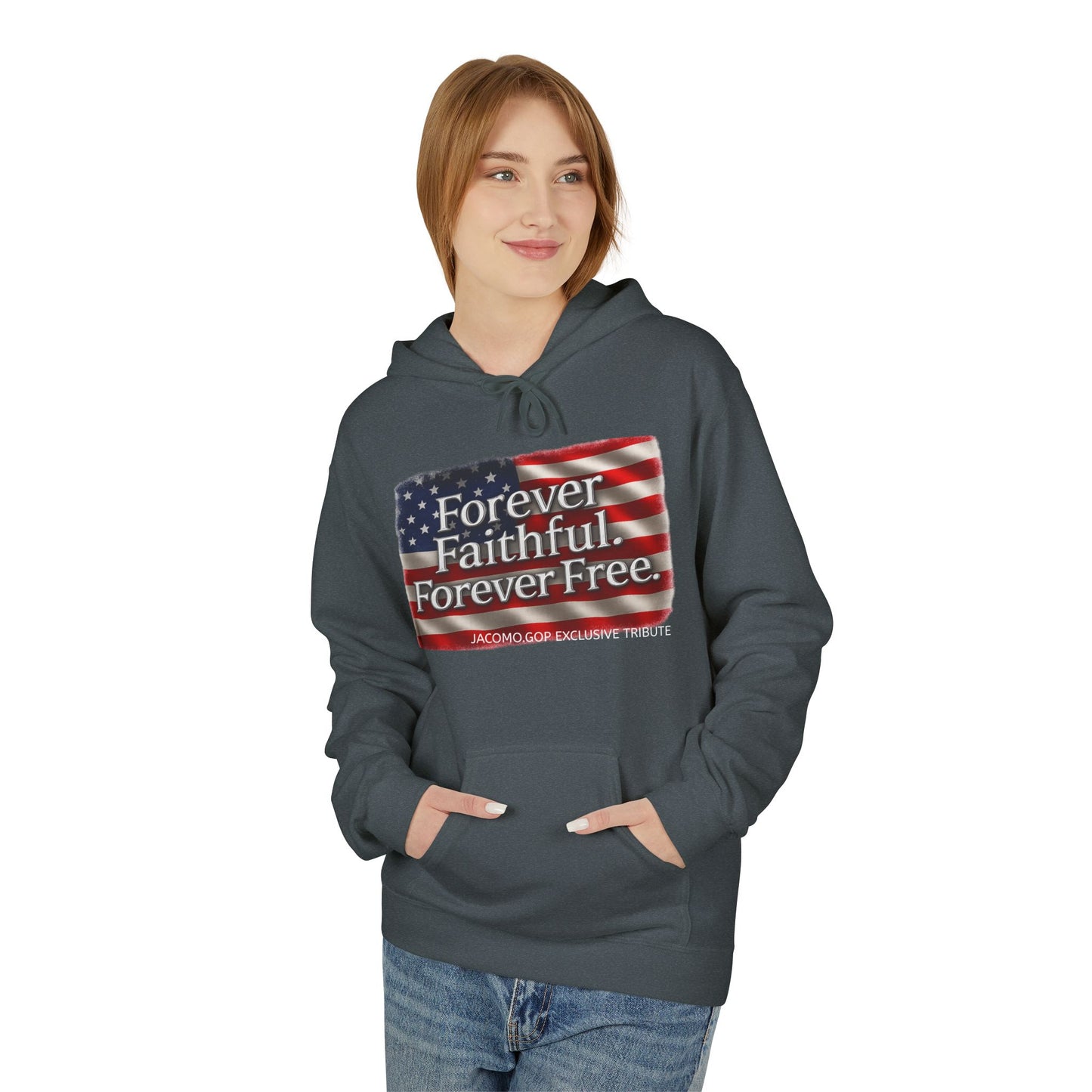 Patriotic Faith Hoodie, Unisex Inspirational Sweatshirt, Tribute Gift, Freedom Apparel, Motivational Hoodie