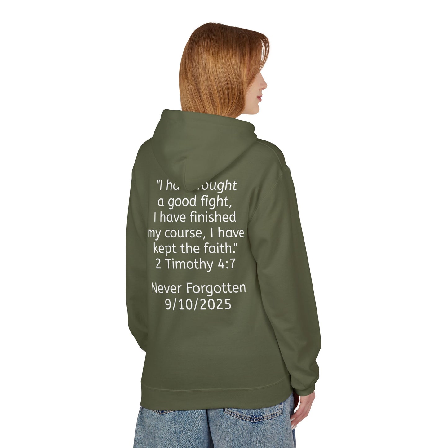 Patriotic Faith Hoodie, Unisex Inspirational Sweatshirt, Tribute Gift, Freedom Apparel, Motivational Hoodie