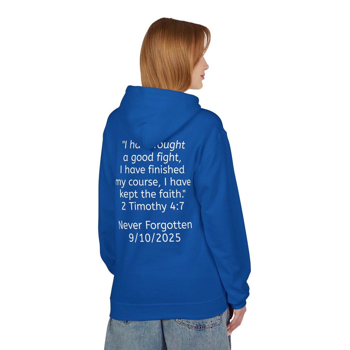 Patriotic Faith Hoodie, Unisex Inspirational Sweatshirt, Tribute Gift, Freedom Apparel, Motivational Hoodie