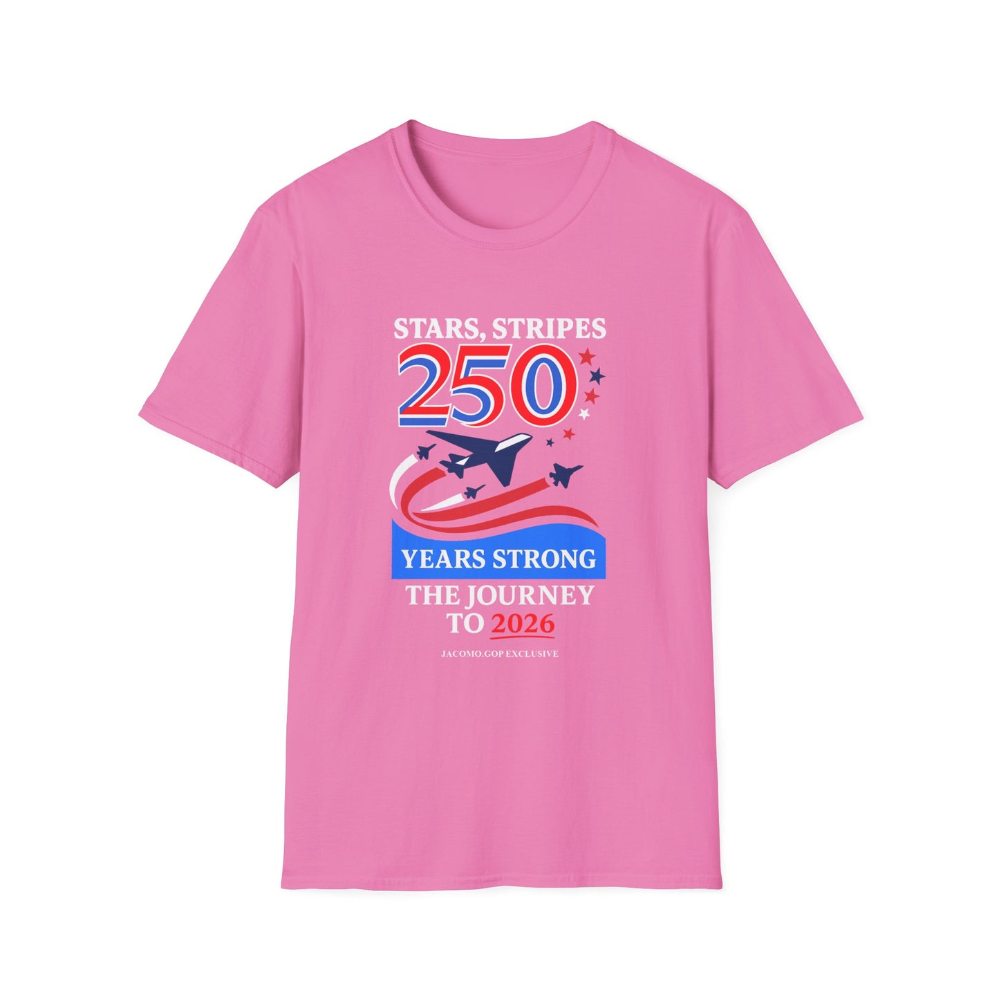 Patriotic Anniversary T-Shirt, Fourth of July shirt, Stars and Stripes tee, 250 Years Strong shirt, USA celebration apparel
