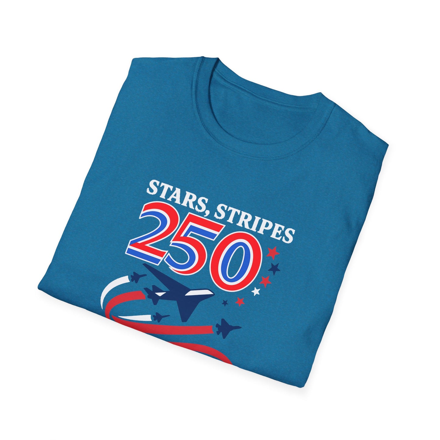 Patriotic Anniversary T-Shirt, Fourth of July shirt, Stars and Stripes tee, 250 Years Strong shirt, USA celebration apparel