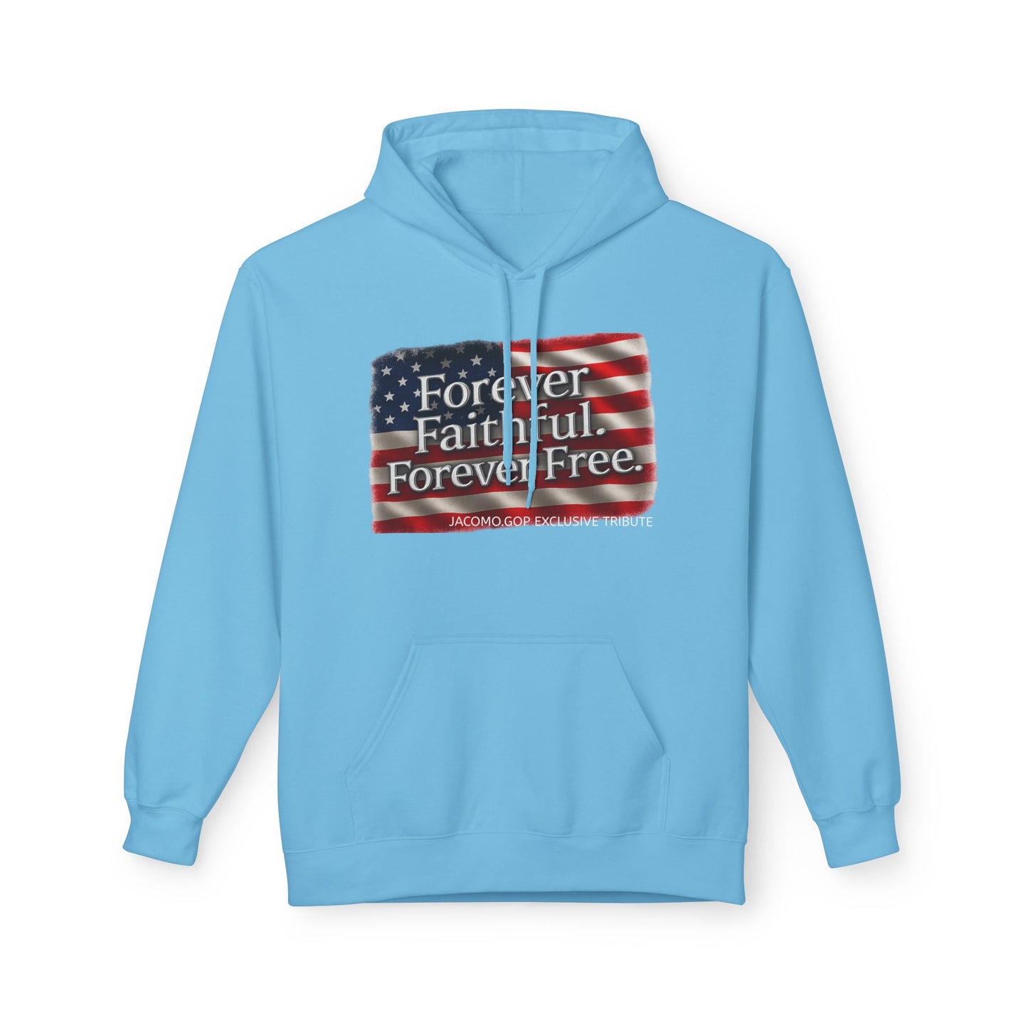 Patriotic Faith Hoodie, Unisex Inspirational Sweatshirt, Tribute Gift, Freedom Apparel, Motivational Hoodie
