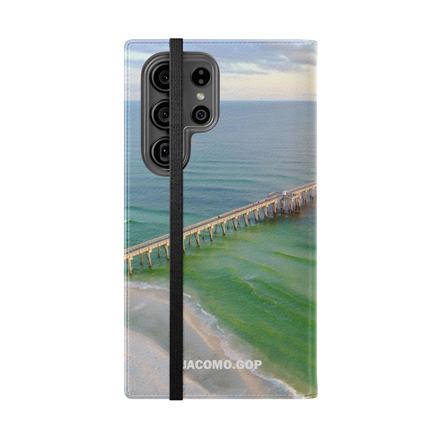 Gulf of America Flip Case, Coastal Phone Cover, Beach Chic Accessory, Travel Gift, Summer Vibe