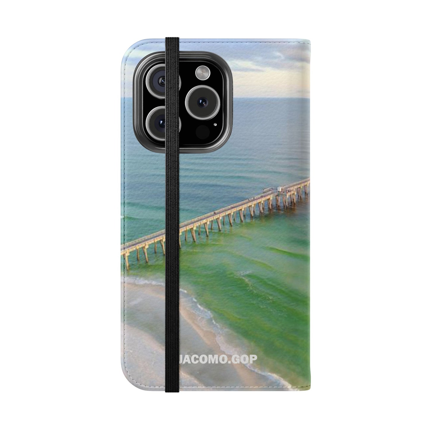 Gulf of America Flip Case, Coastal Phone Cover, Beach Chic Accessory, Travel Gift, Summer Vibe