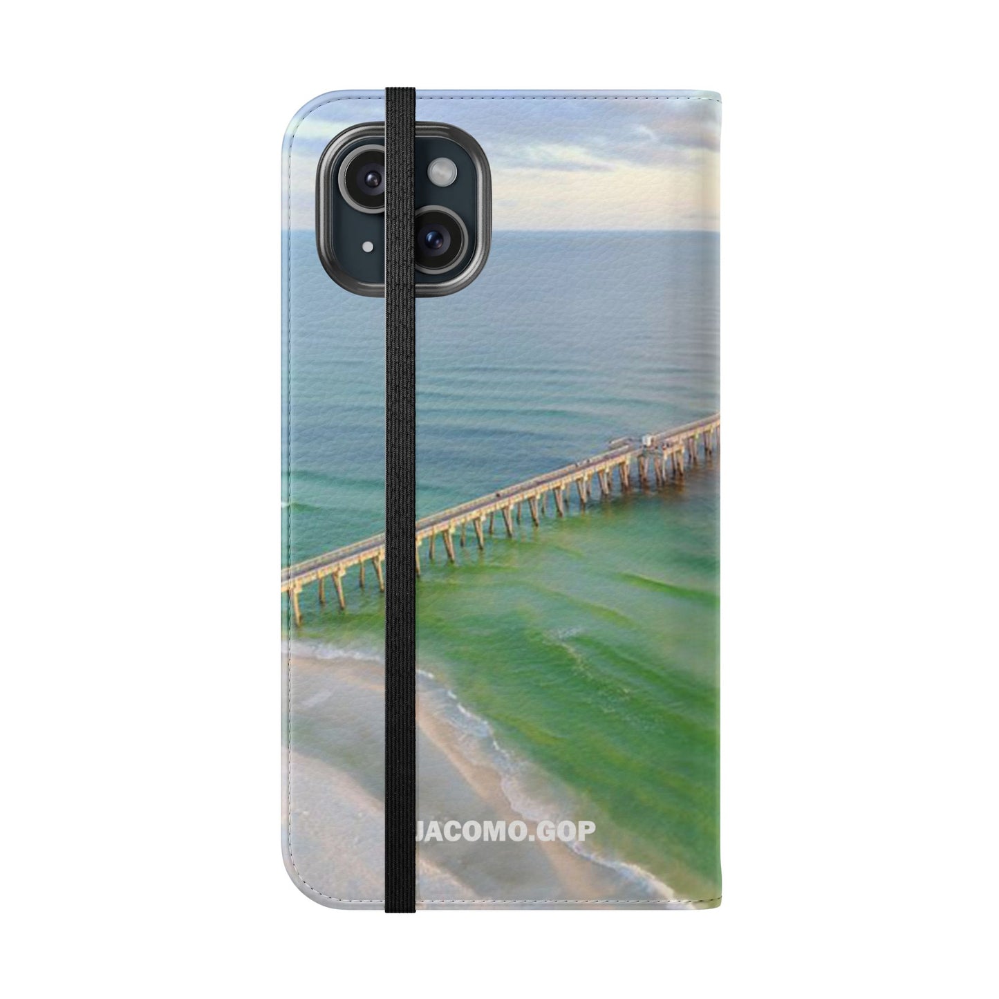 Gulf of America Flip Case, Coastal Phone Cover, Beach Chic Accessory, Travel Gift, Summer Vibe