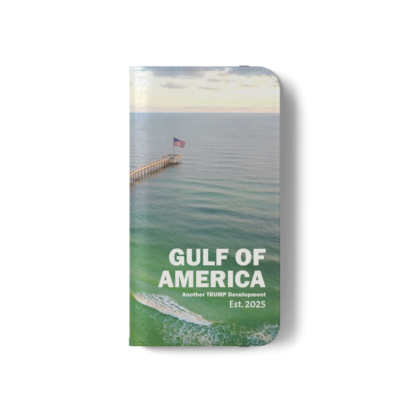 Gulf of America Flip Case, Coastal Phone Cover, Beach Chic Accessory, Travel Gift, Summer Vibe