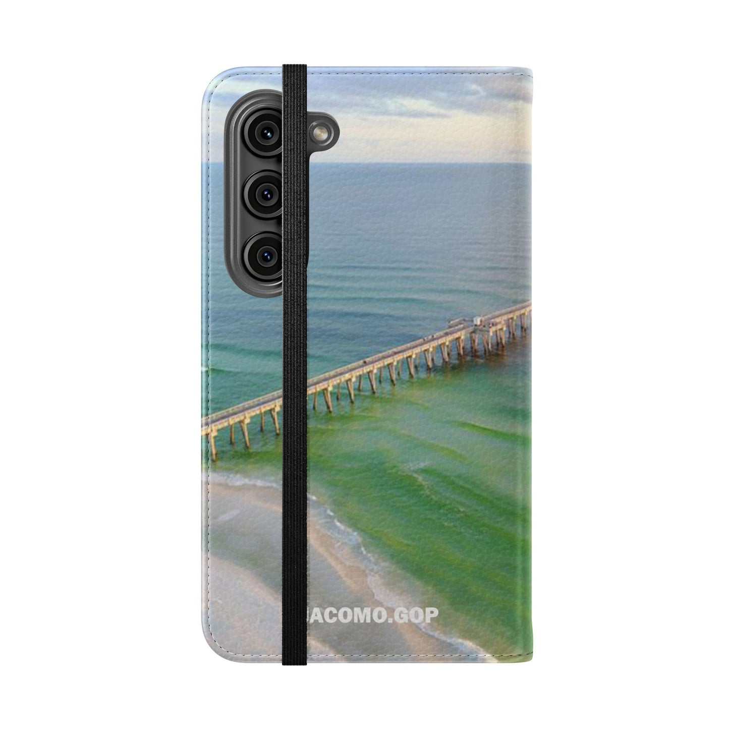 Gulf of America Flip Case, Coastal Phone Cover, Beach Chic Accessory, Travel Gift, Summer Vibe