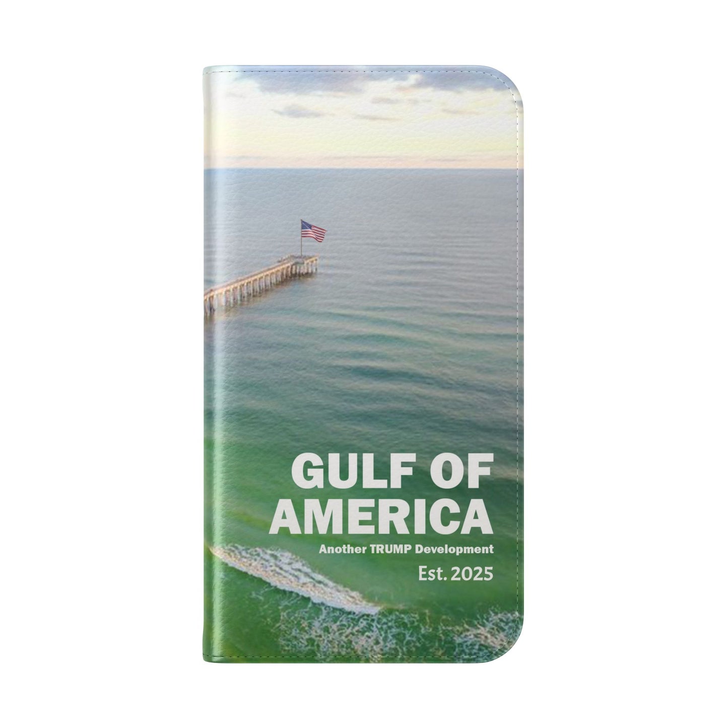 Gulf of America Flip Case, Coastal Phone Cover, Beach Chic Accessory, Travel Gift, Summer Vibe