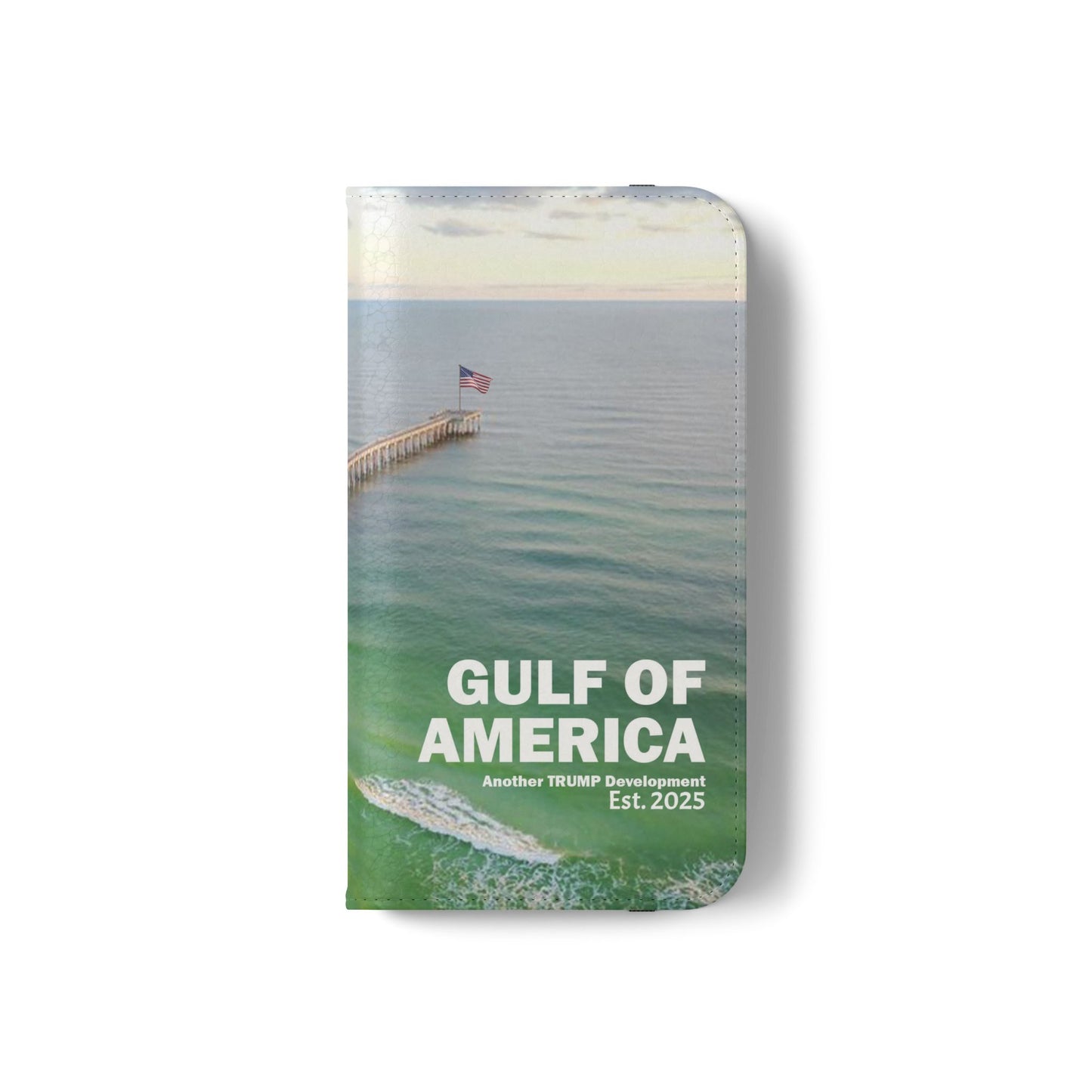 Gulf of America Flip Case, Coastal Phone Cover, Beach Chic Accessory, Travel Gift, Summer Vibe