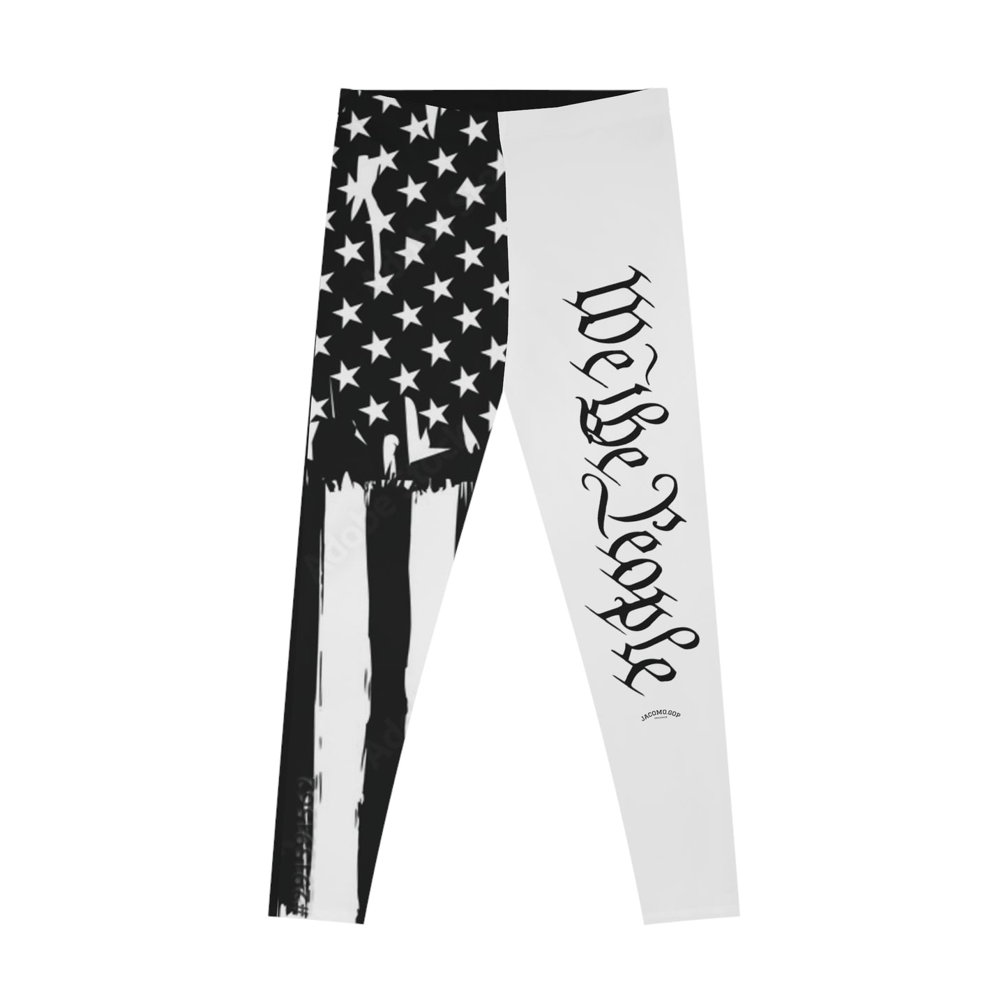 Patriotic Stretchy Leggings, Comfortable Activewear, American Flag Design, Workout Pants, Casual Fashion