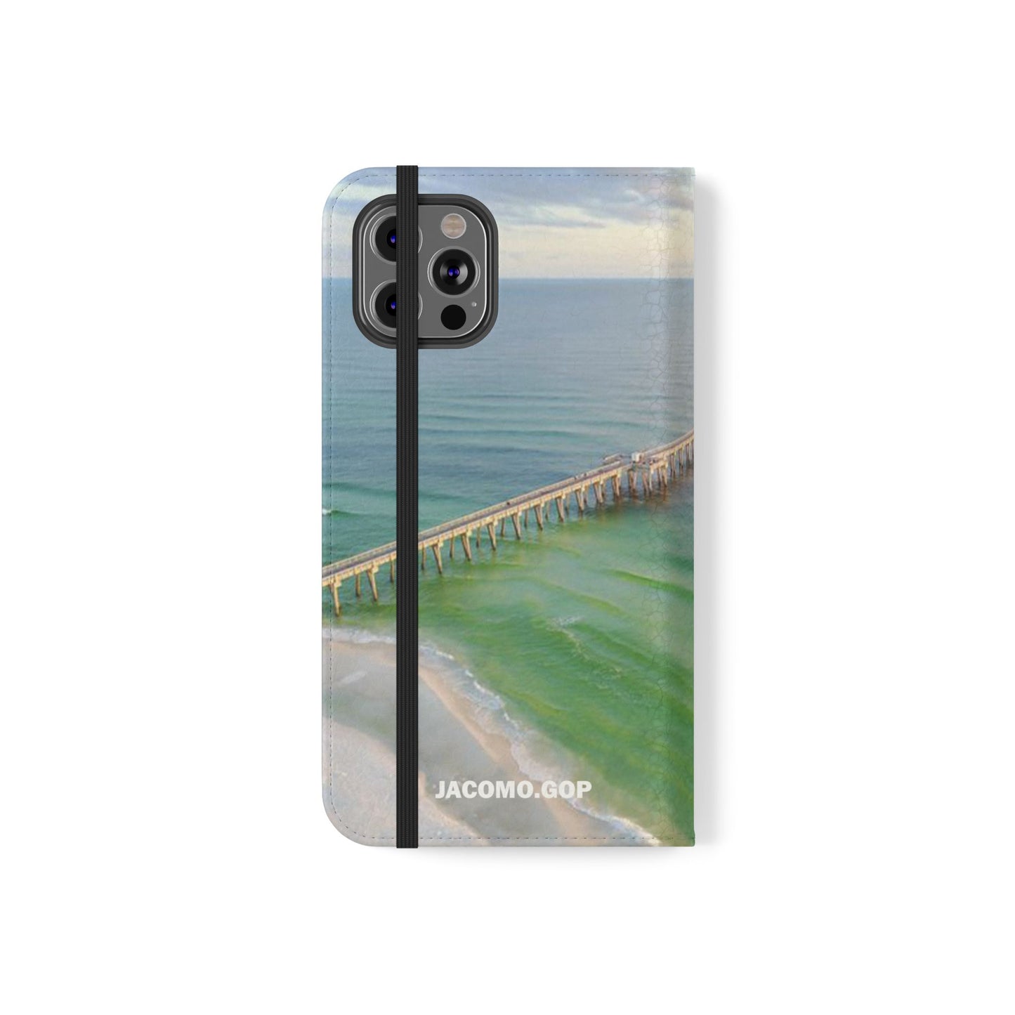 Gulf of America Flip Case, Coastal Phone Cover, Beach Chic Accessory, Travel Gift, Summer Vibe