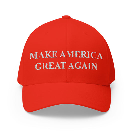 Embroidered Cap with 'Make America Great Again 45/47' Design, Trucker Hat, Patriotic Gifts, Political Merchandise, Adjustable Baseball Cap