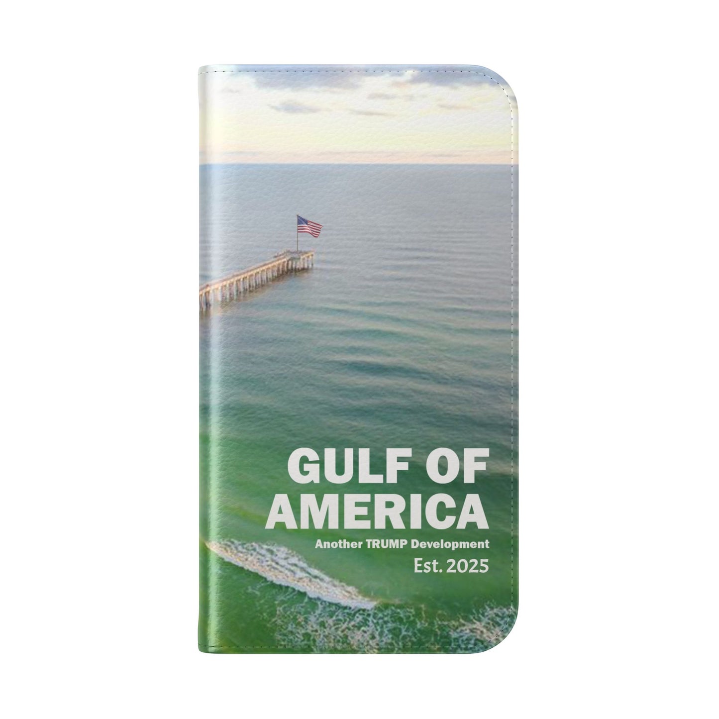 Gulf of America Flip Case, Coastal Phone Cover, Beach Chic Accessory, Travel Gift, Summer Vibe