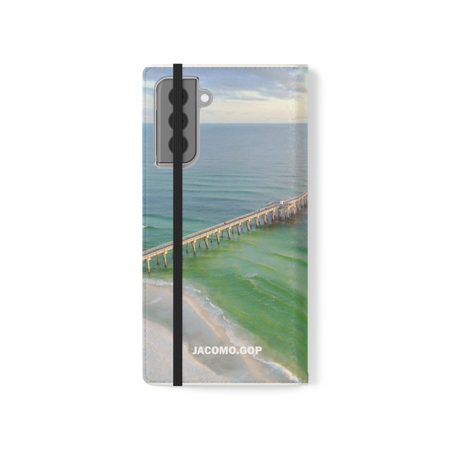 Gulf of America Flip Case, Coastal Phone Cover, Beach Chic Accessory, Travel Gift, Summer Vibe
