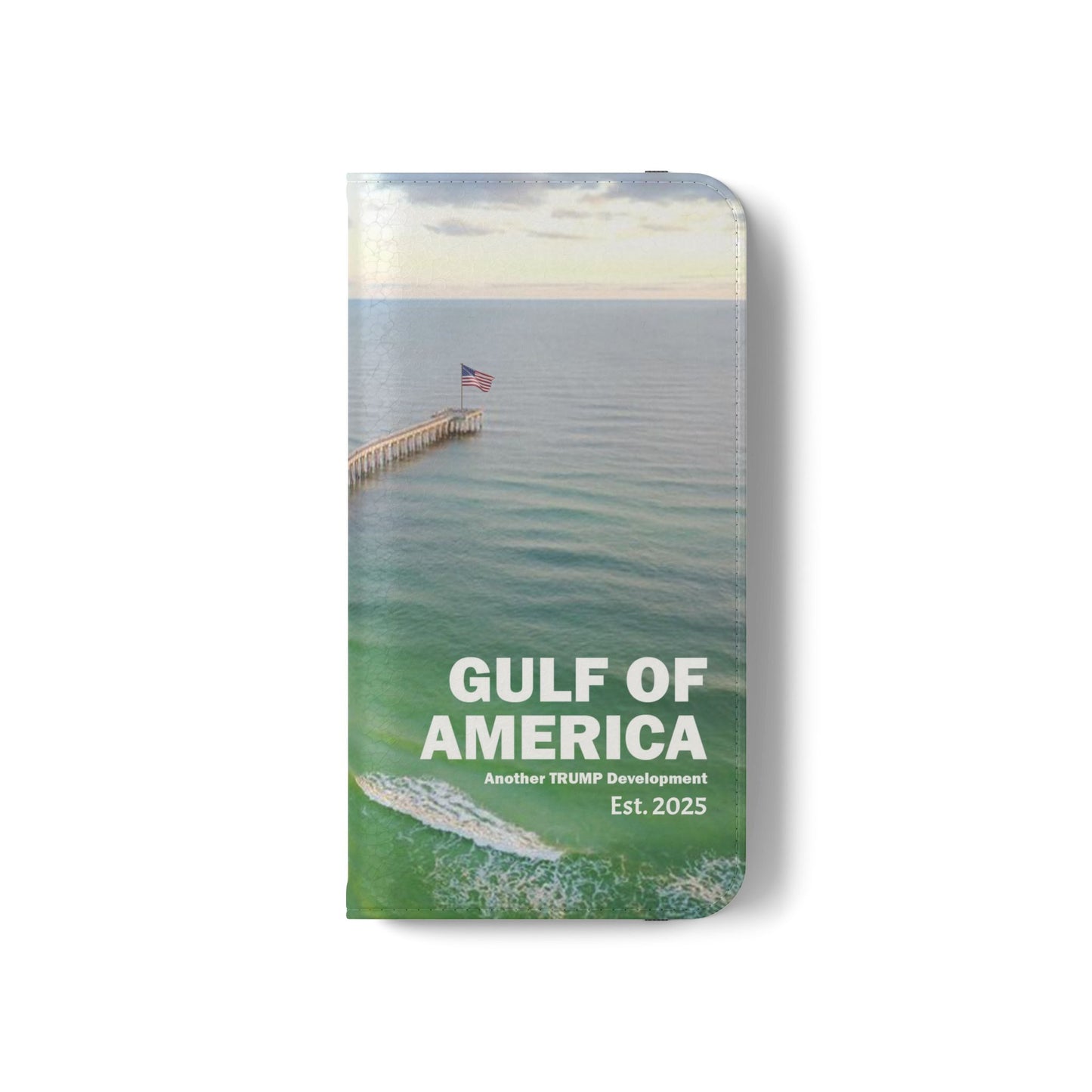 Gulf of America Flip Case, Coastal Phone Cover, Beach Chic Accessory, Travel Gift, Summer Vibe