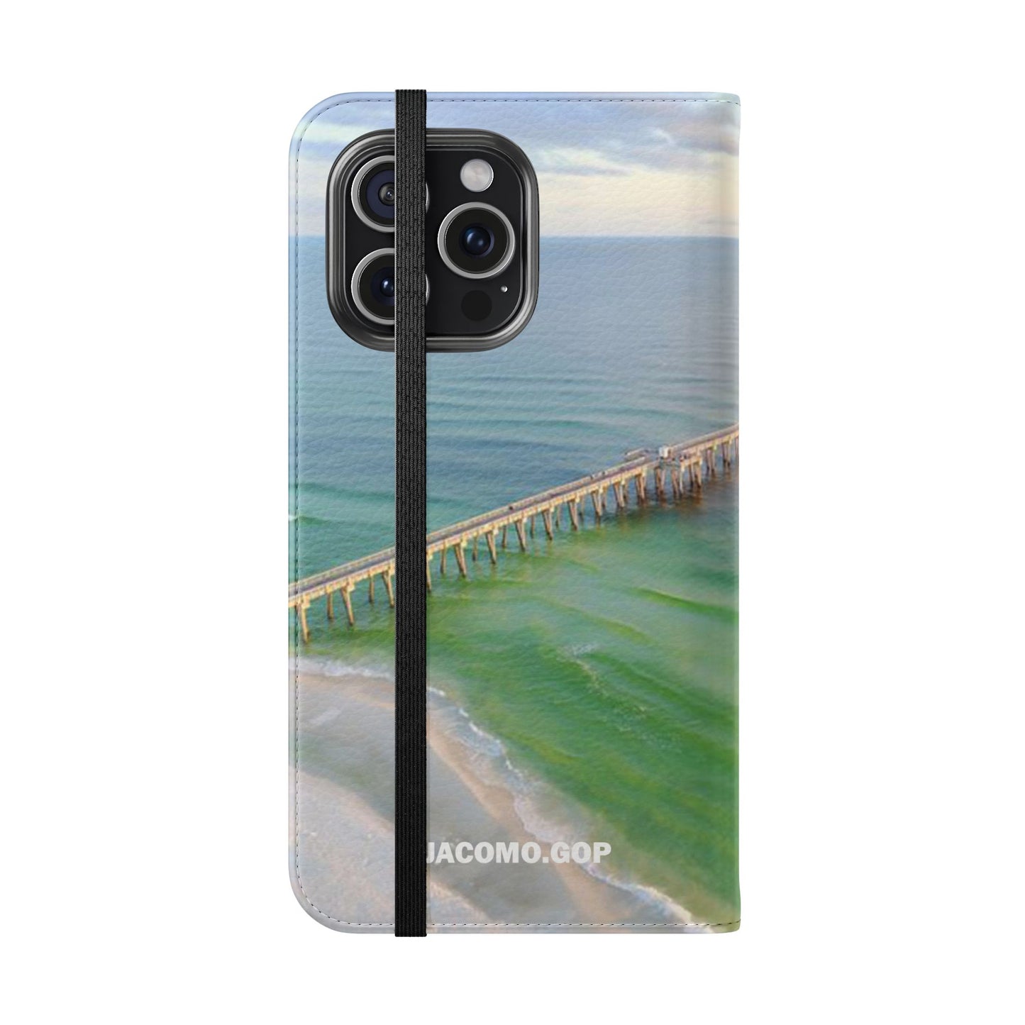 Gulf of America Flip Case, Coastal Phone Cover, Beach Chic Accessory, Travel Gift, Summer Vibe